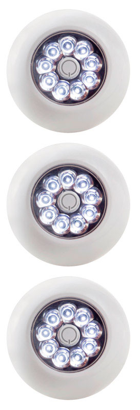 Light It Anywhere Lights LED 3 AAA White 3 Pack