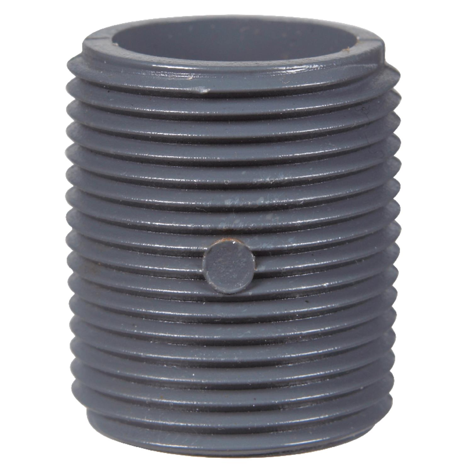 B&K Schedule 80 1-1/2 in. MIP X 1-1/2 in. D MIP PVC Close Nipple 1 pk