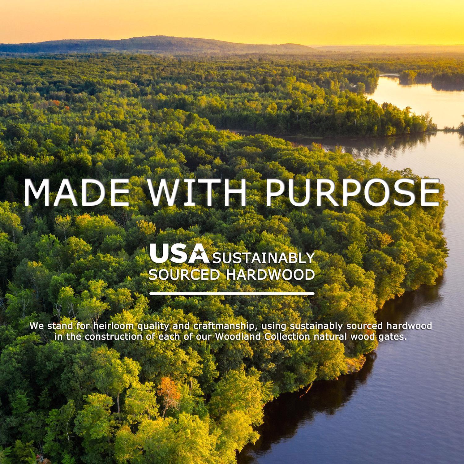 North States Brown 23 in. H X 26-42 in. W Wood Wire Mesh Gate