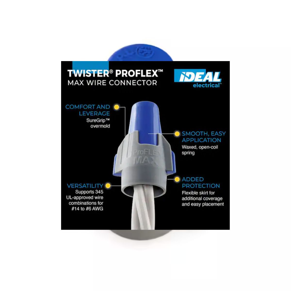 Ideal Industries ProFlex Wire Connector 1 Pack