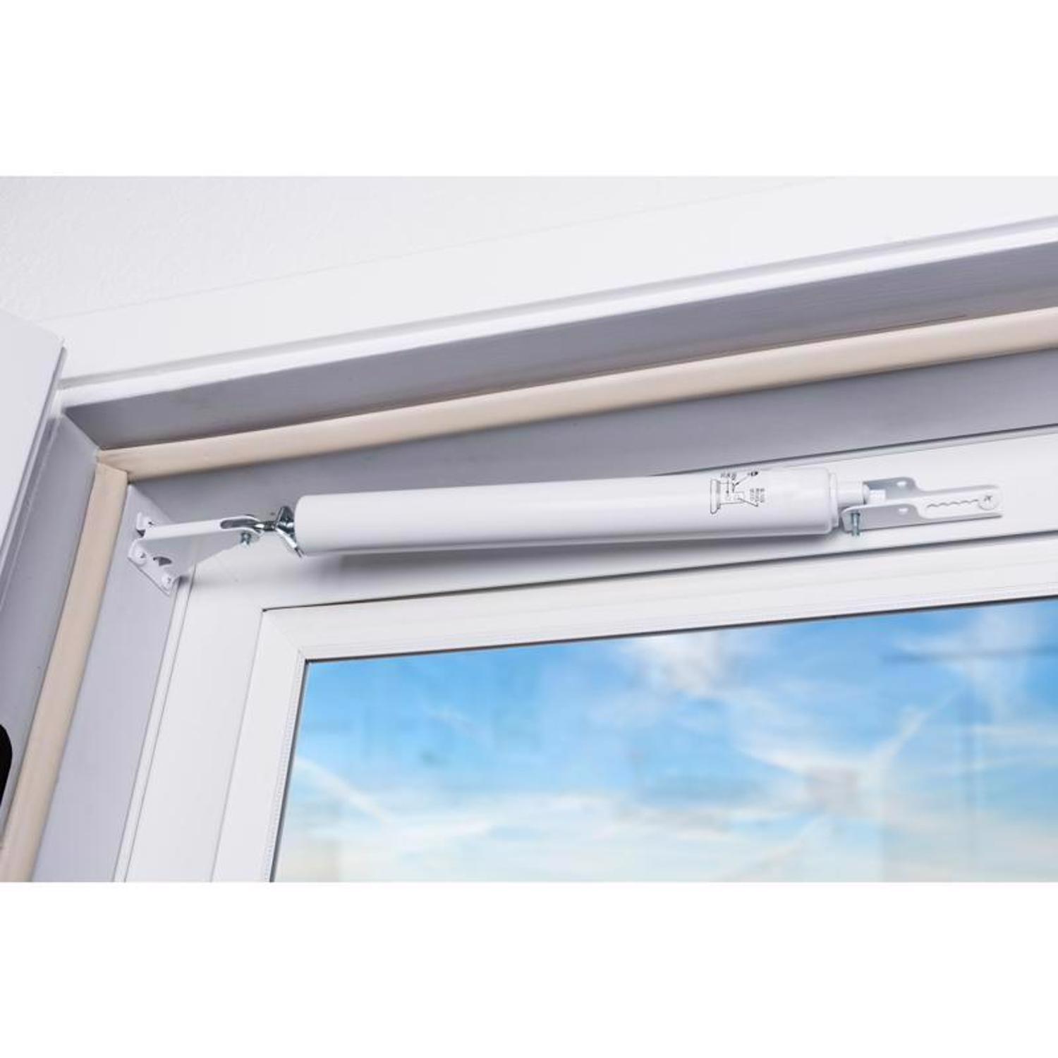 Ace White Aluminum/Steel Pneumatic Screen/Storm Door Closer