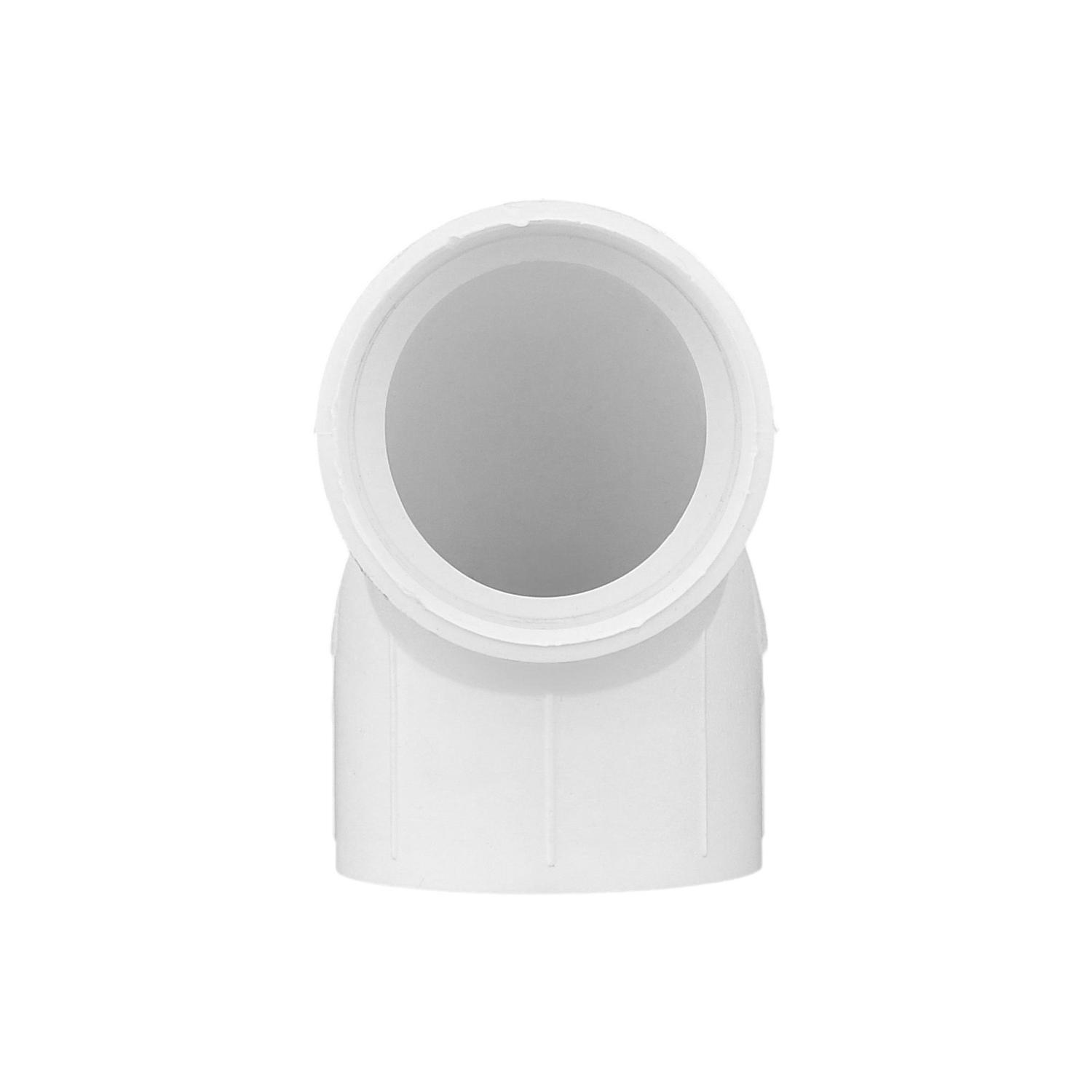 Charlotte Pipe Schedule 40 1-1/2 in. Hub X 1-1/2 in. D Hub PVC 90 Degree Elbow 1 pk