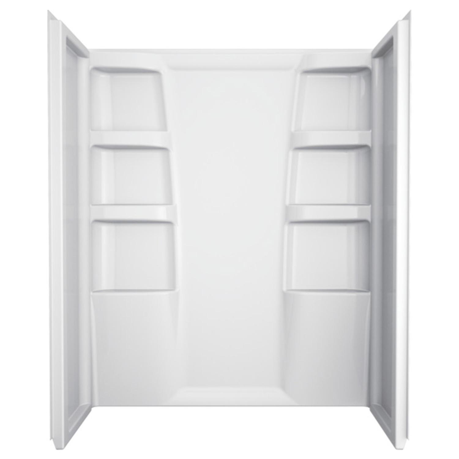 Delta Hycroft 73.5 in. H X 30 in. W X 60 in. L White Shower Surround