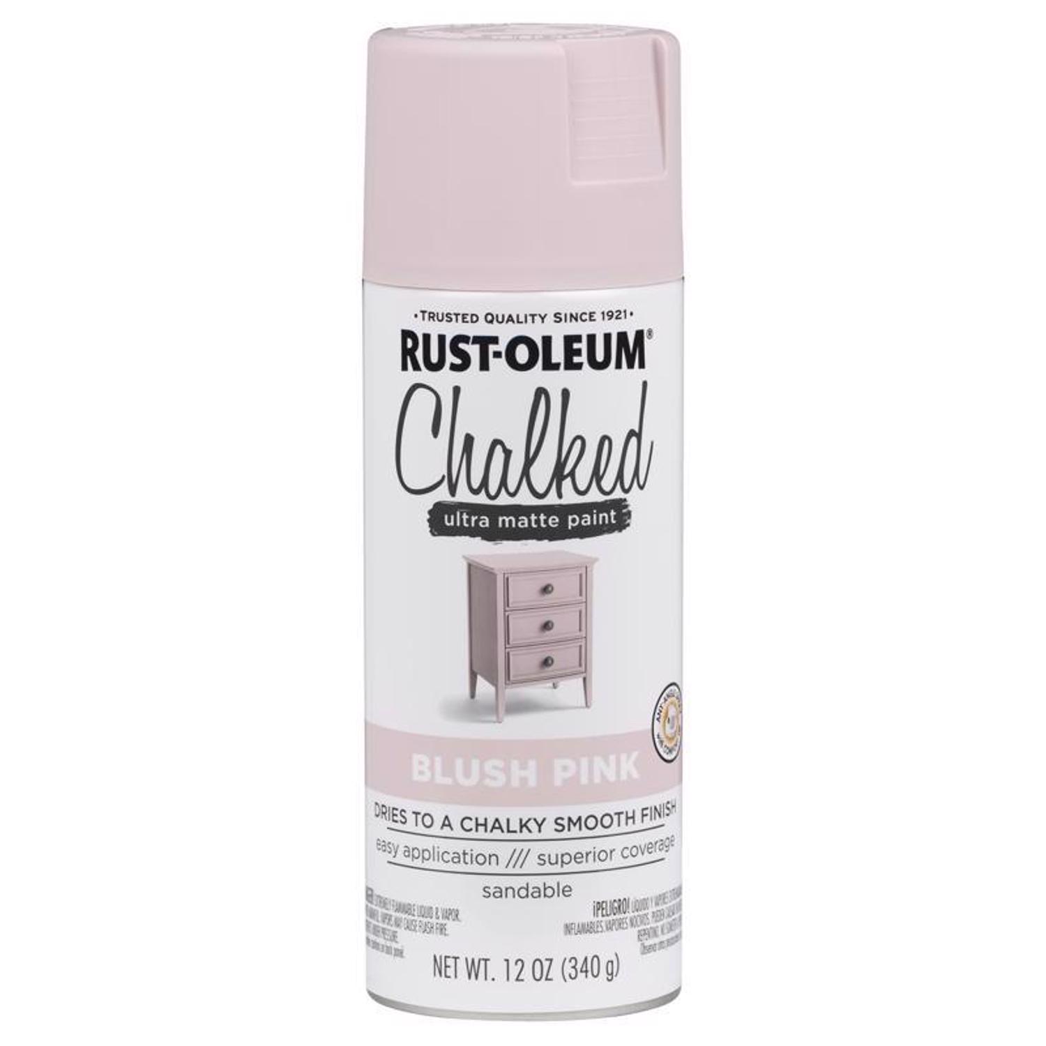 Rust-Oleum Chalked Matte Blush Pink Chalky Finish Paint 12 oz