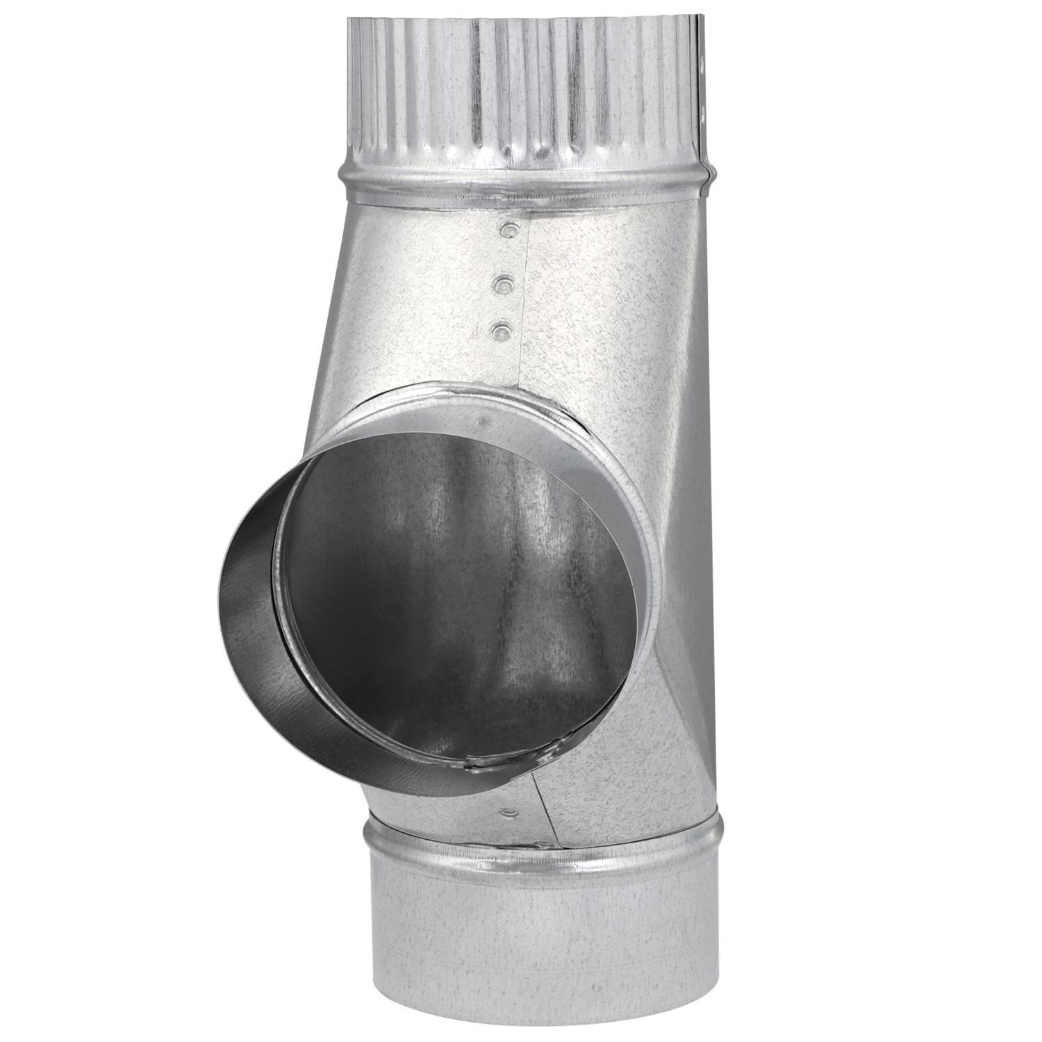Imperial 4 in. X 4 in. X 4 in. Galvanized Steel Furnace Pipe Tee