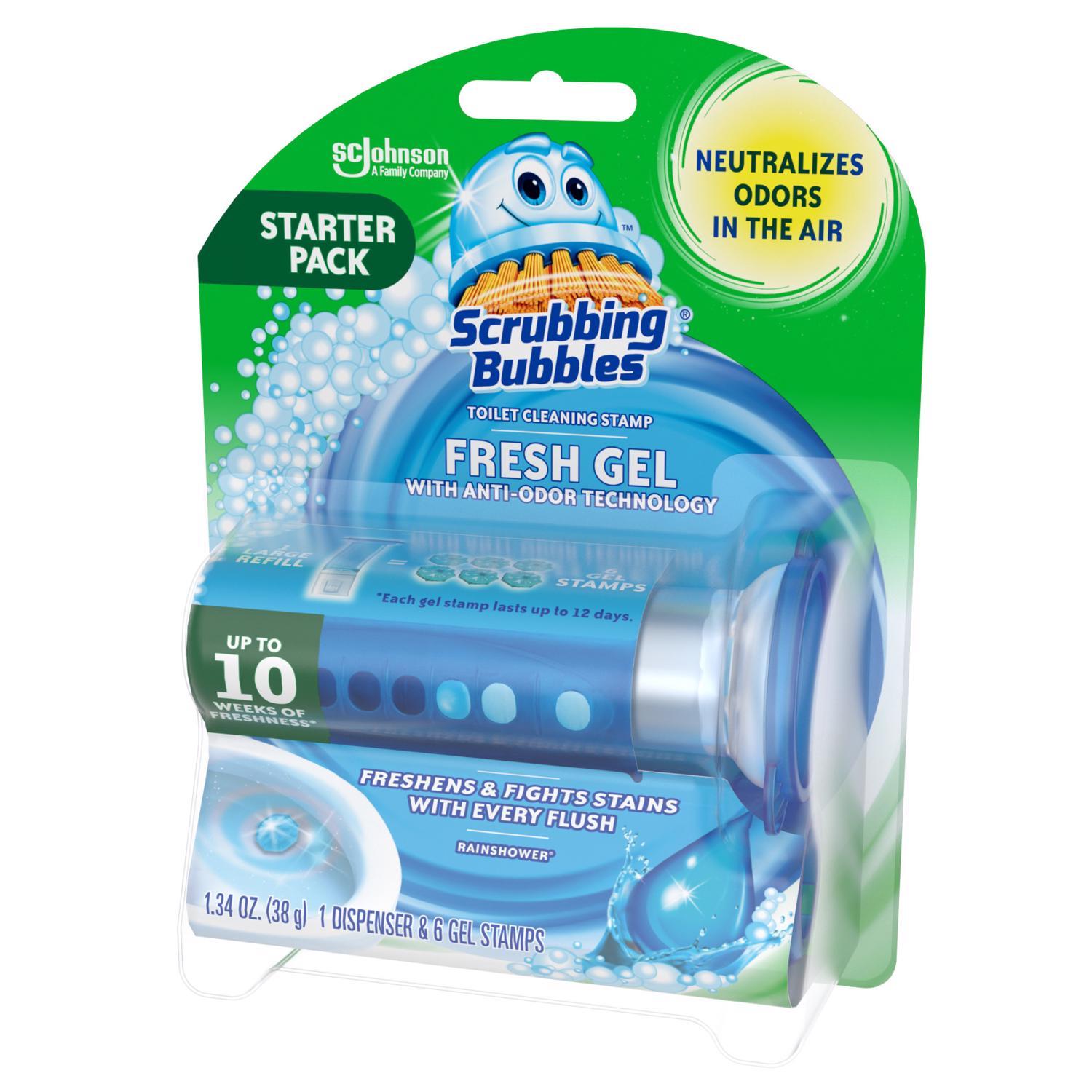 Scrubbing Bubbles Rainshower Scent Continuous Toilet Cleaning System 1.34 oz Gel