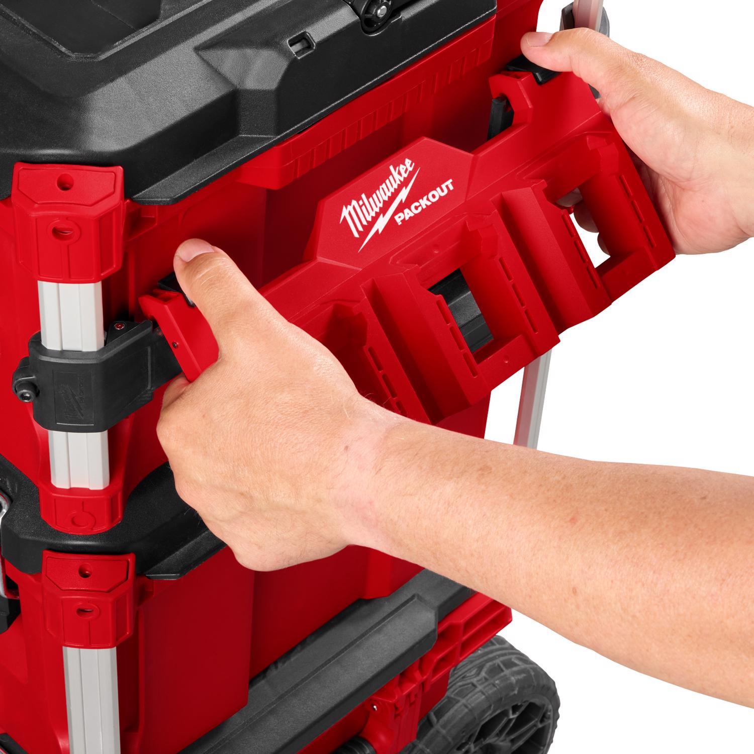 Milwaukee Packout 1.7 in. W X 2 in. H Tool Box Attachment Mounting Attachment Tool Organizer Black