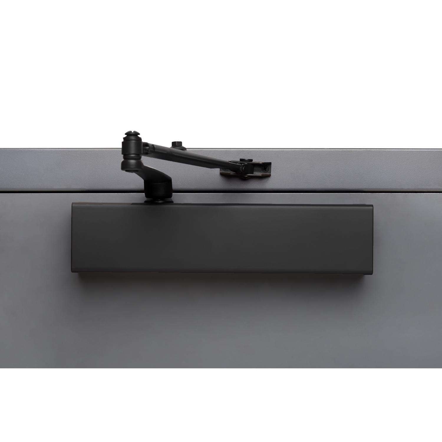 Brinks Commercial Matte Black Metal Hydraulic Adjustable Door Closer Grade 1