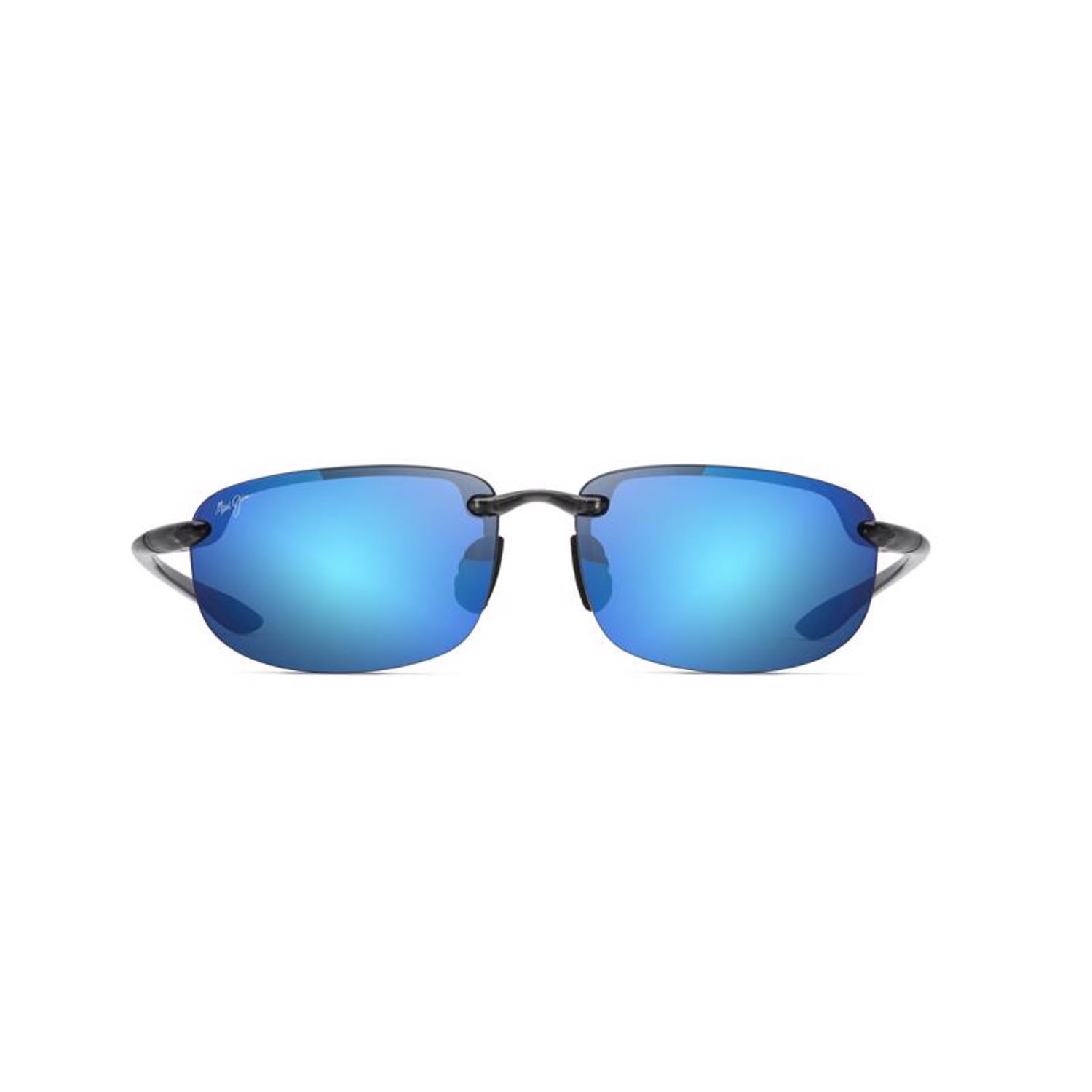 Maui Jim Ho'okipa Sunglasses Unisex Smoke Gray Frame Blue Hawaii Lens Polarized