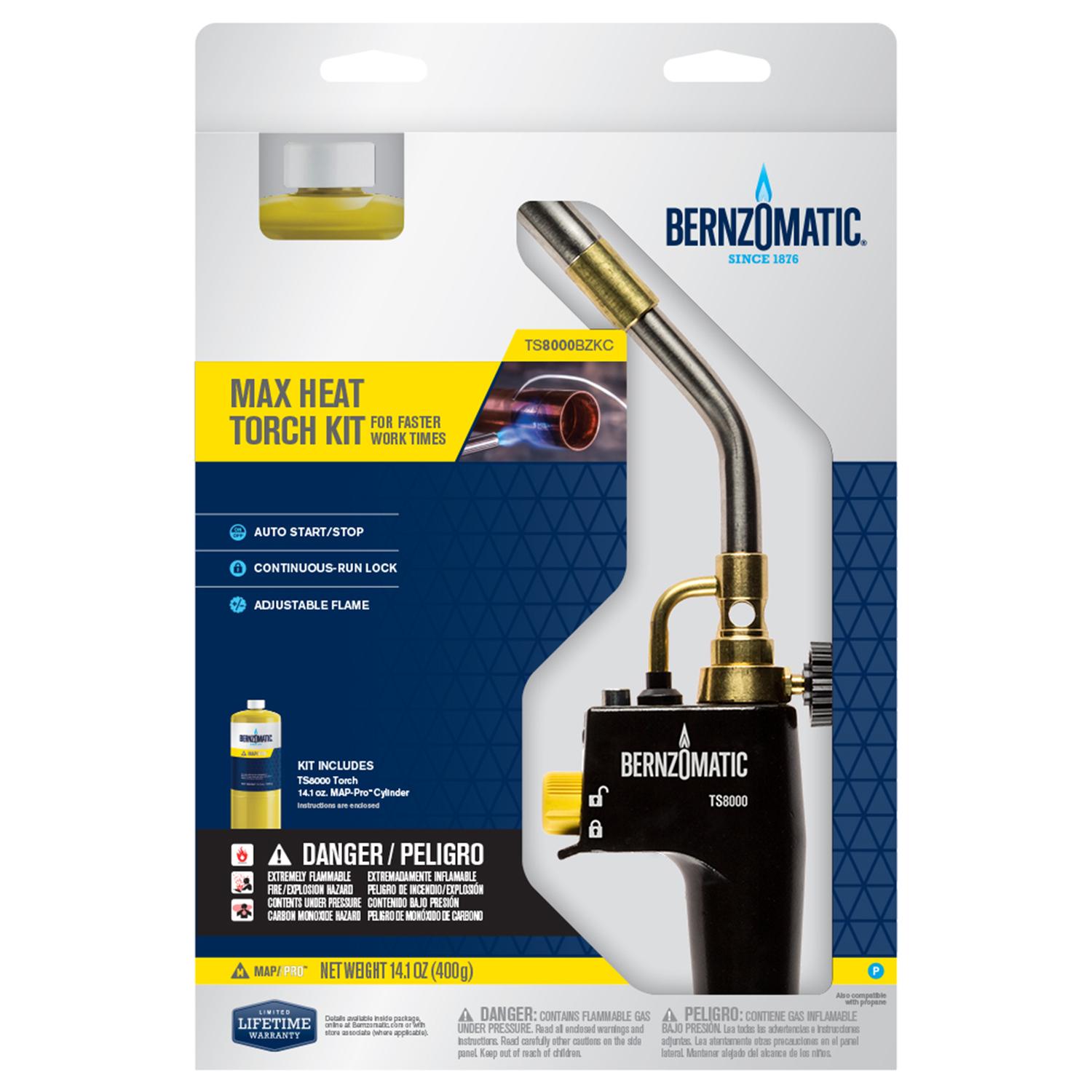 Bernzomatic 14.1 oz Max Heat Torch Kit 1 pc MAPP