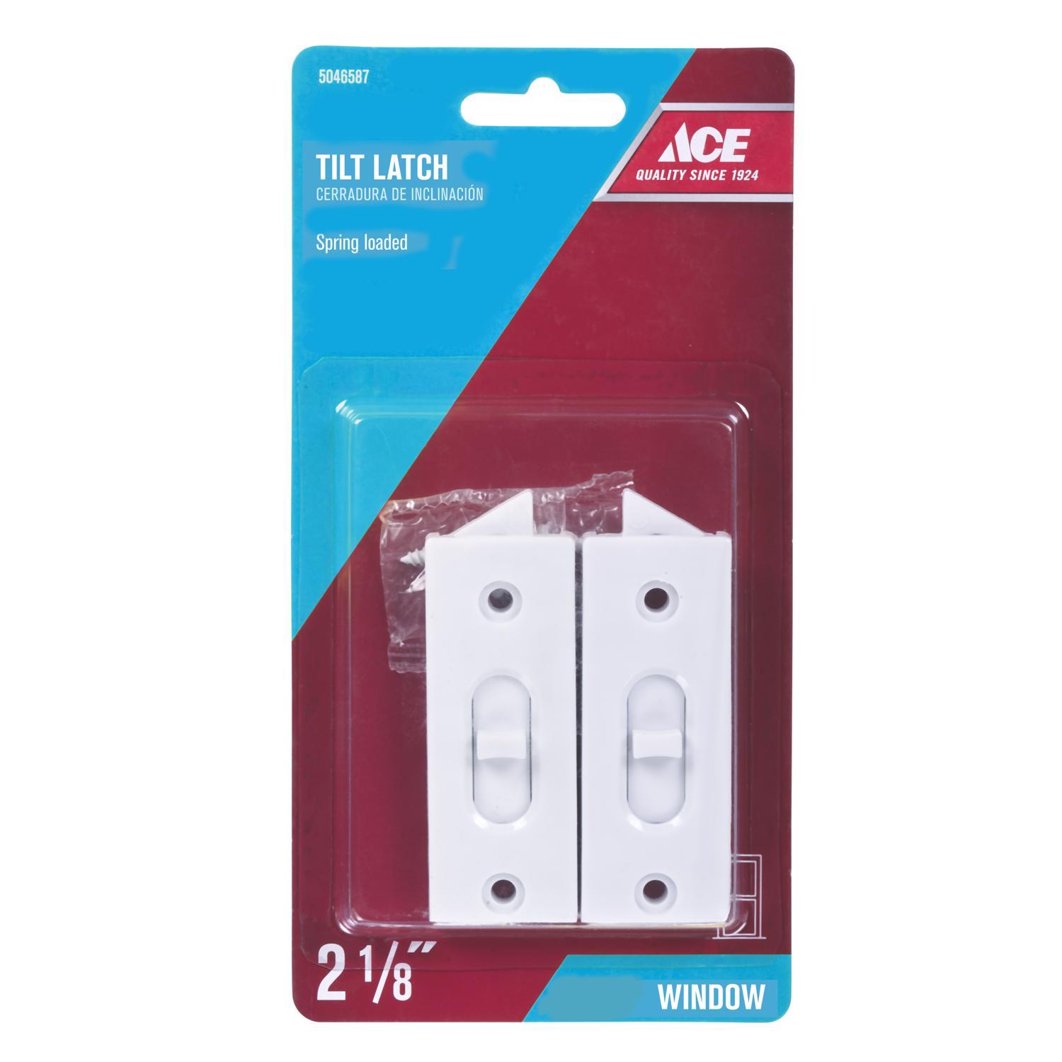 Ace White Vinyl Window Tilt Latch 2 pk