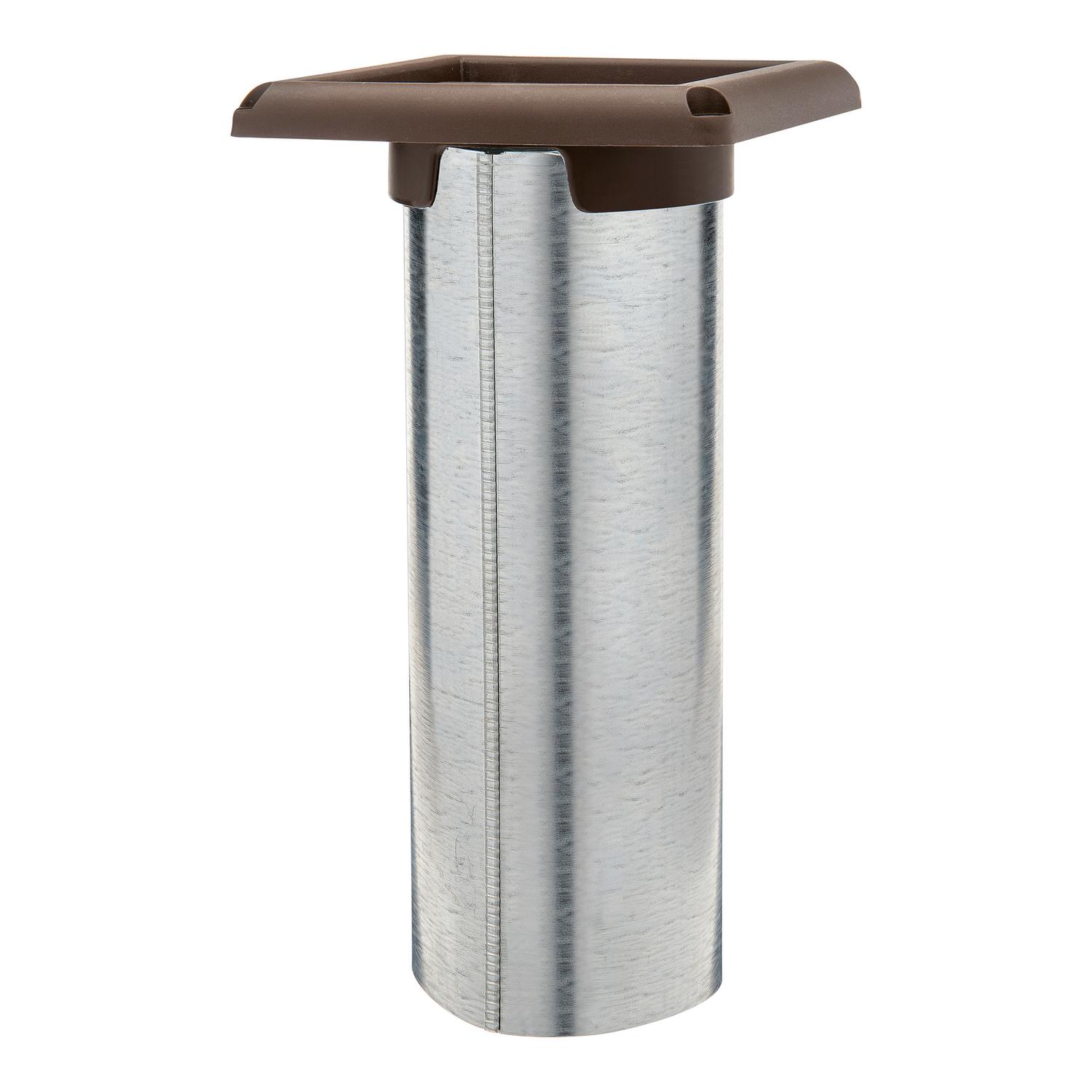 Ace 4 in. W X 6 in. L Brown Plastic Dryer Vent Hood