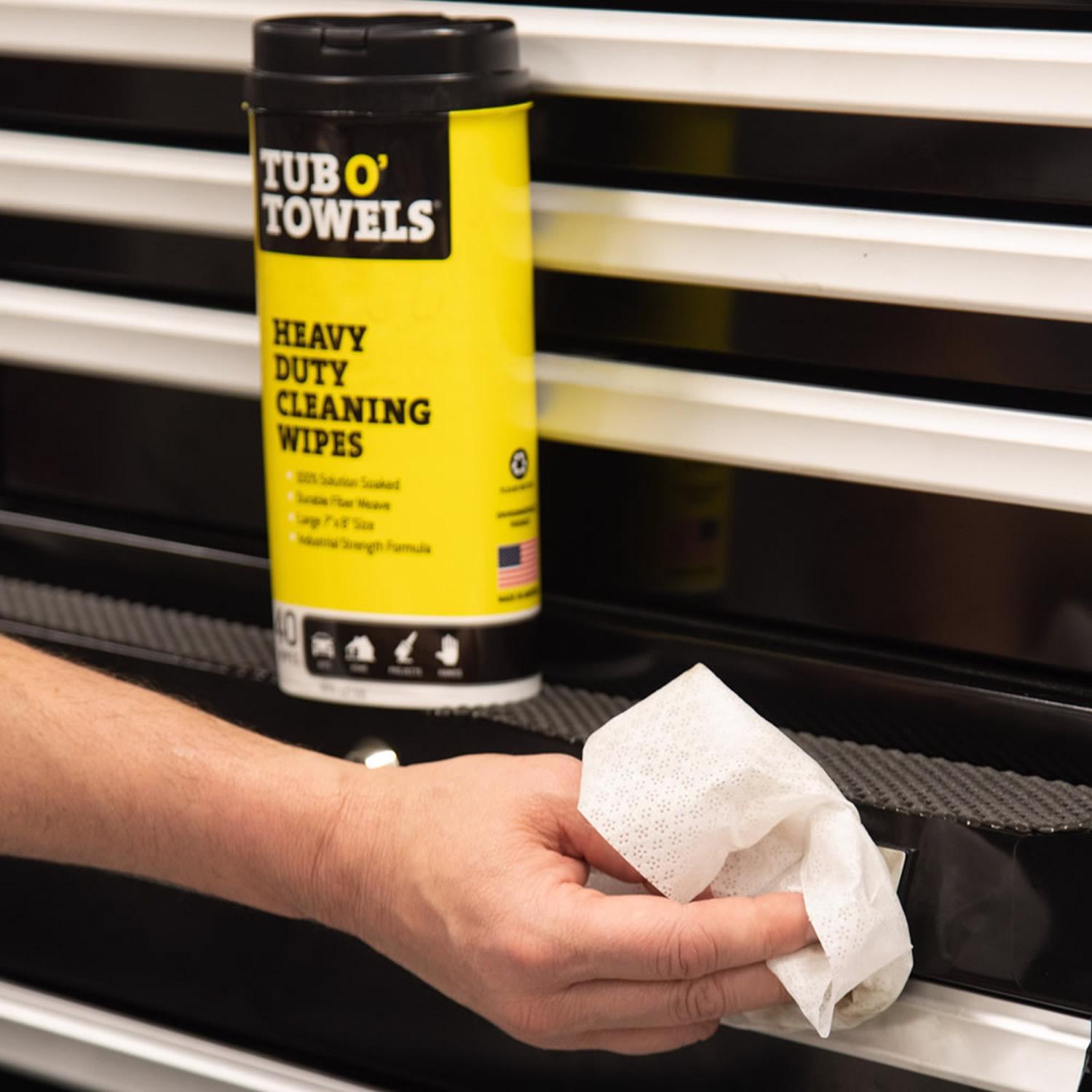 Tub O' Towels Fiber Weave Cleaning Wipes 8 in. W X 7 in. L 40 pk