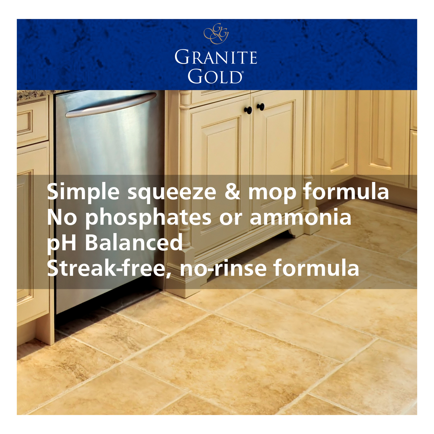 Granite Gold Squeeze & Mop Citrus Scent Floor Cleaner Liquid 32 oz