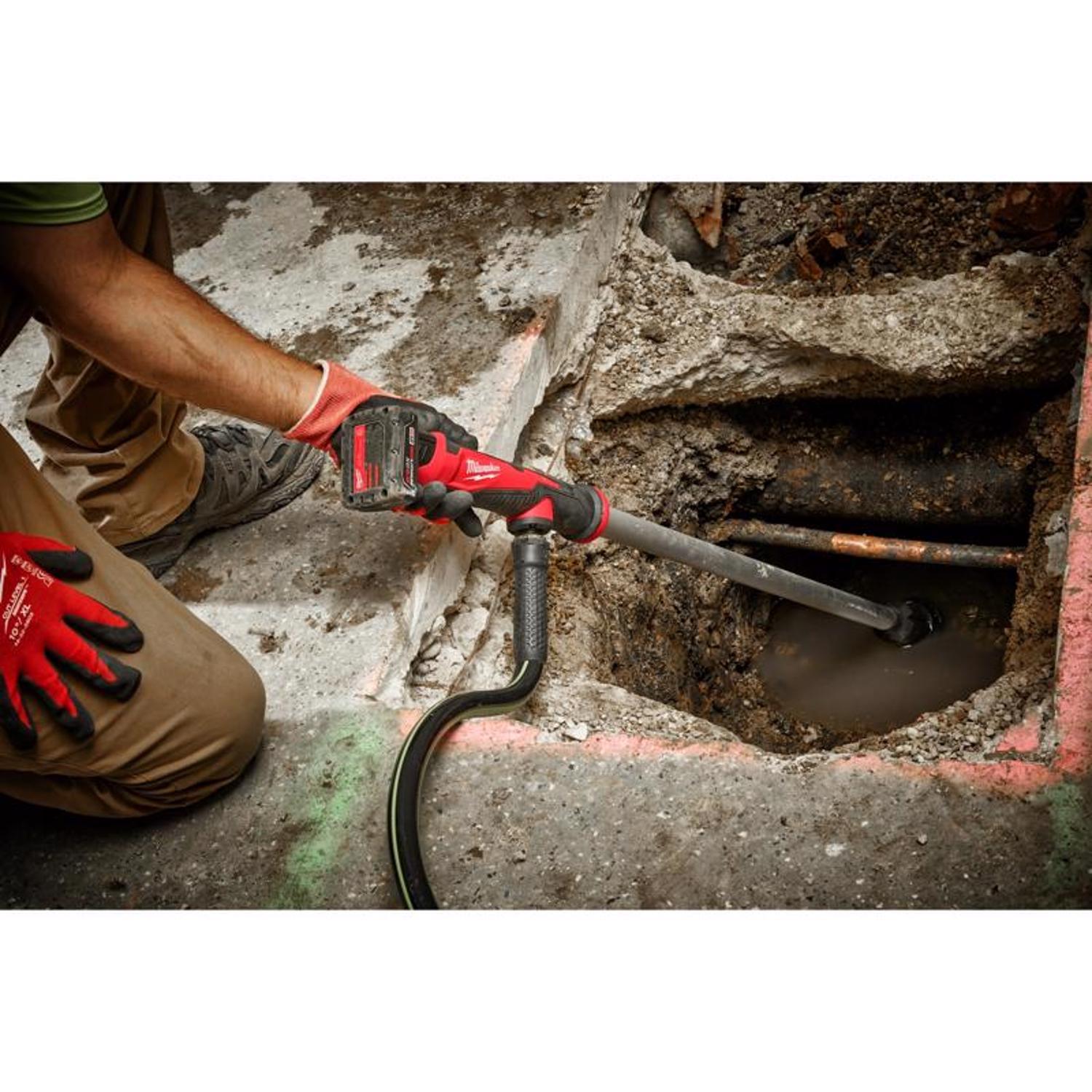 Milwaukee M12 3/4 HP 9 gph Aluminum Electronic Switch Bottom Battery Transfer Pump