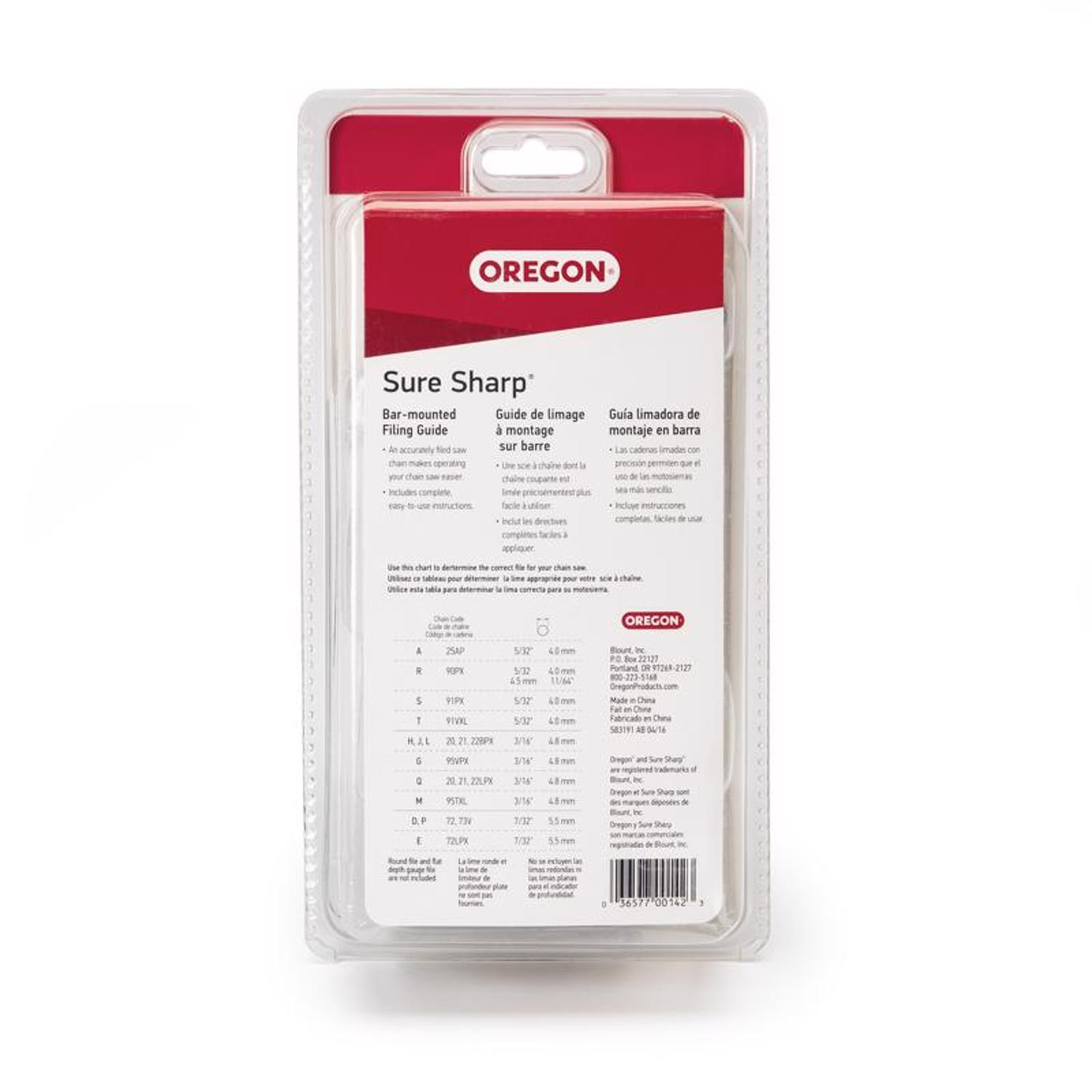 Oregon Sure Sharp Chainsaw File and Guide