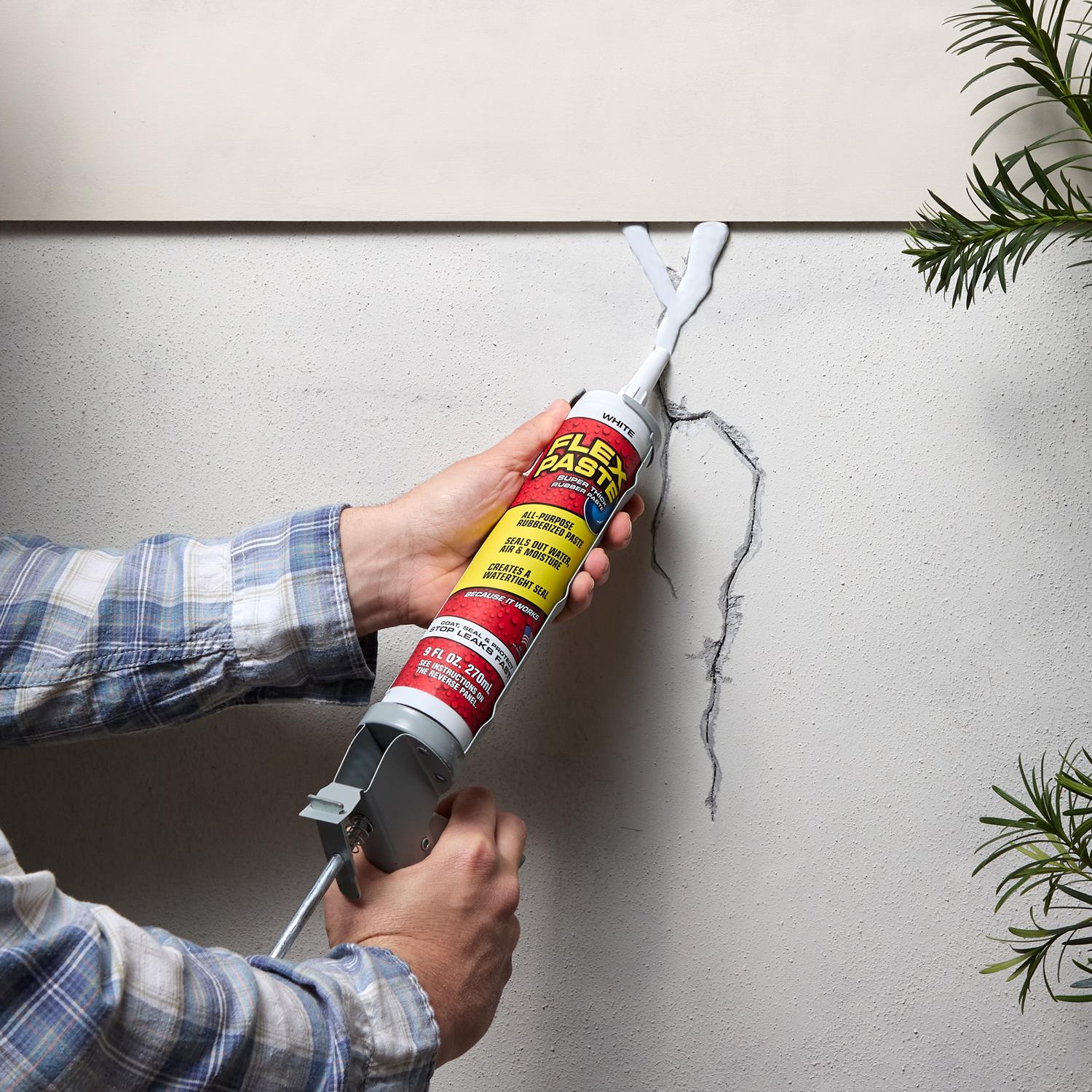 Flex Seal Family of Products Flex Paste White Rubberized Paste 9 fl. oz.