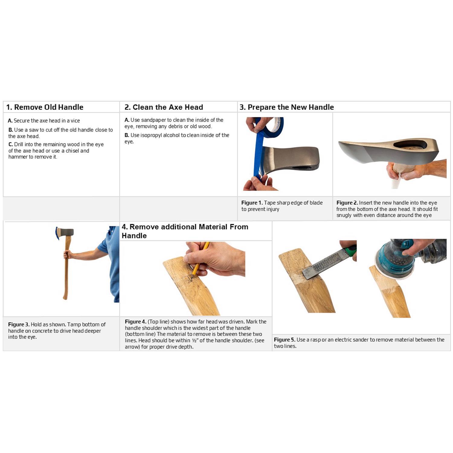 Truper 35 in. Wood Axe Replacement Handle
