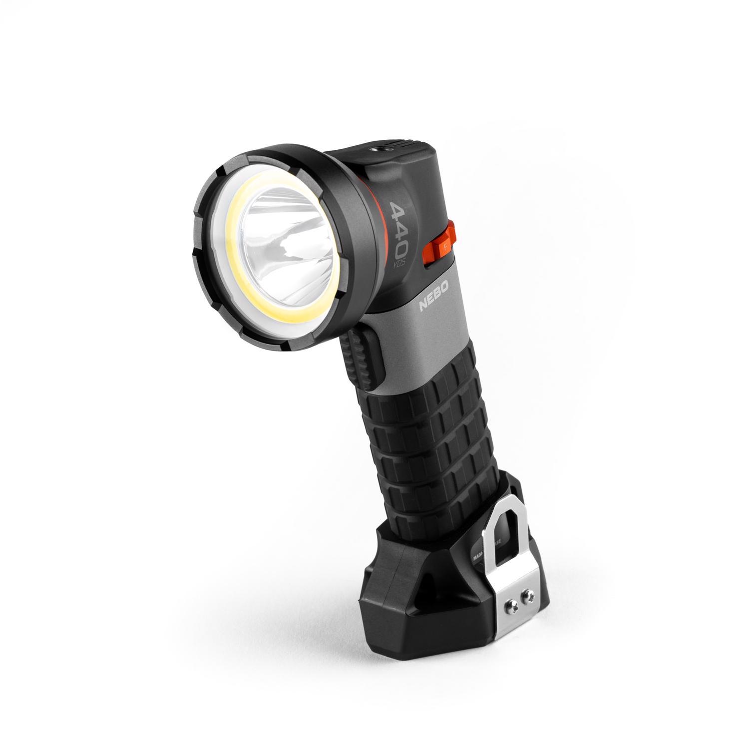 NEBO Luxtreme SL25R 500 lm Black LED Rechargeable Spotlight 18650 Battery