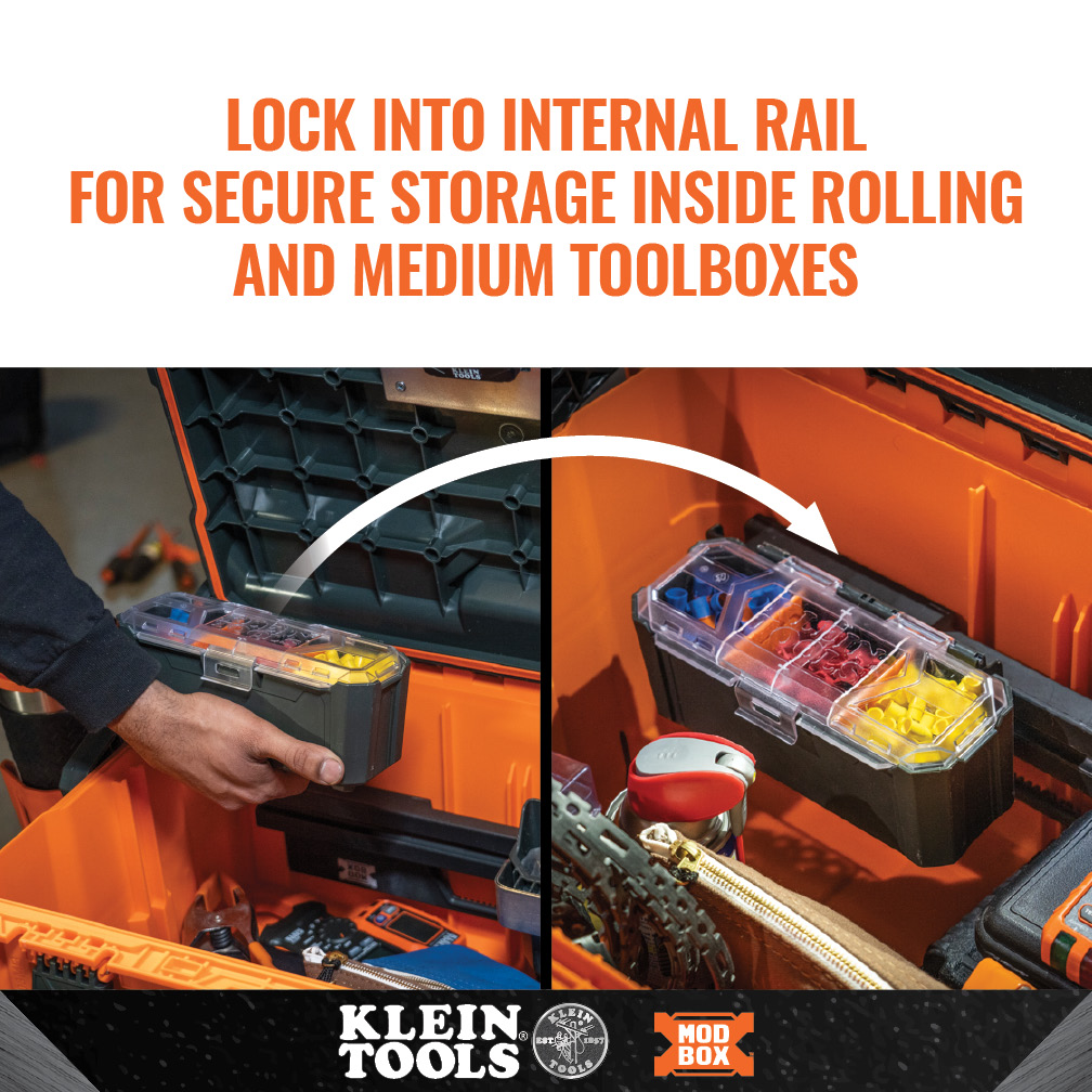 Klein MODbox Parts Bin Rail Attachment