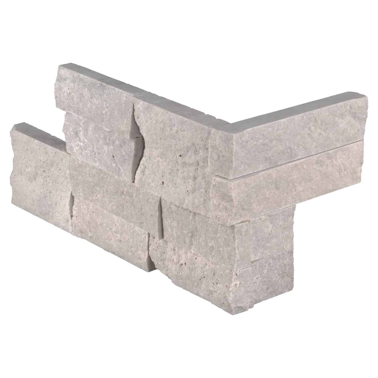 ICELAND GRAY CORNER "L" PANEL 6X18