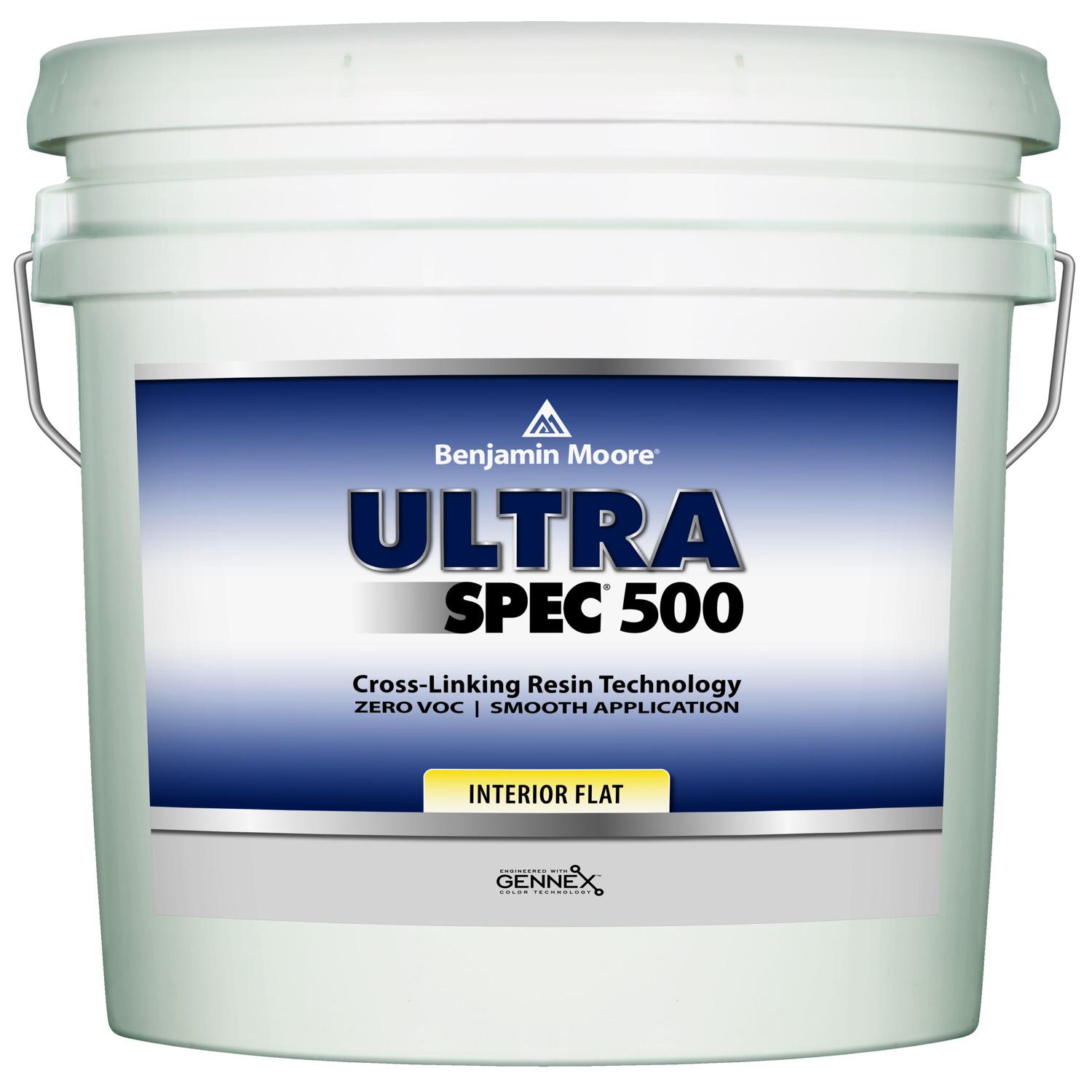 Benjamin Moore Ultra Spec 500 Flat Base 1 Paint Interior 5 gal