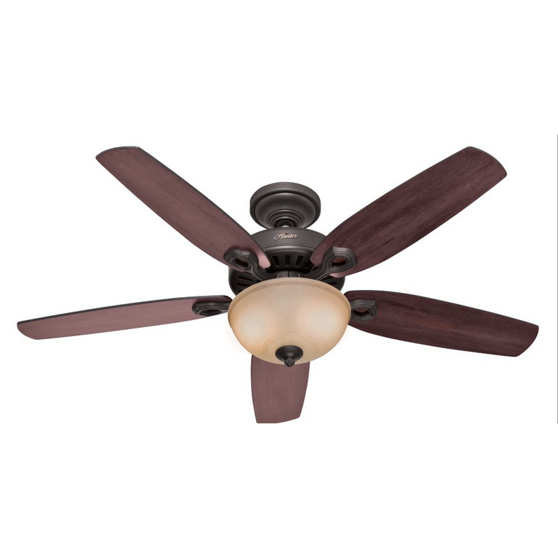 Hunter Fan Builder Deluxe Ceiling Fan 52 in. W New Bronze
