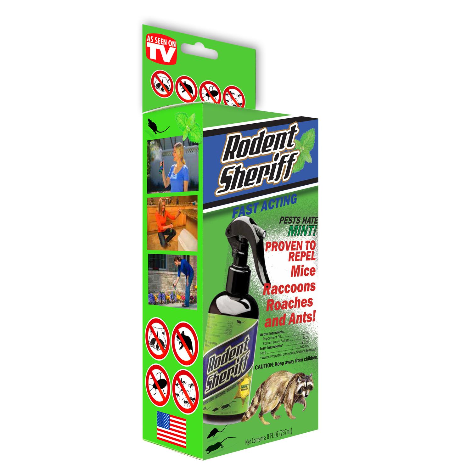 Rodent Sheriff As Seen On Tv Animal Repellent Liquid For Rodents 8 Oz