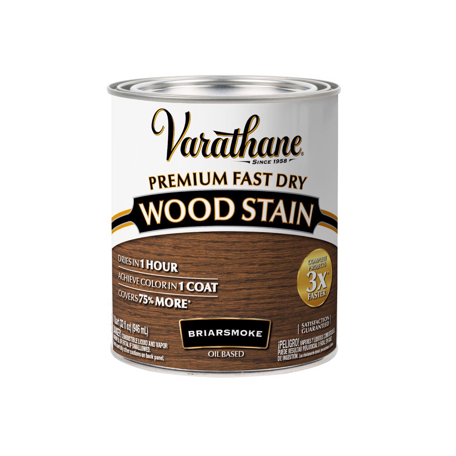 Varathane Semi-Transparent Gloss Briarsmoke Oil-Based Urethane Modified Alkyd Wood Stain 1 qt
