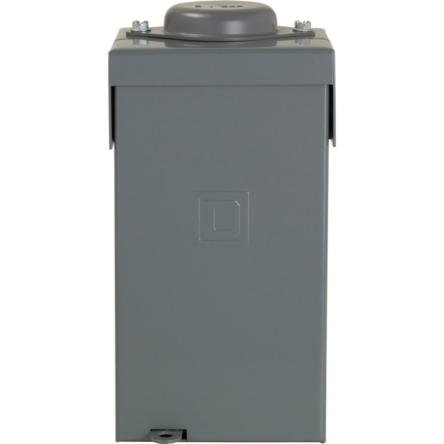 Square D HomeLine 70 amps 120/240 V 2 space 4 circuits Wall Mount Main Lug Load Center