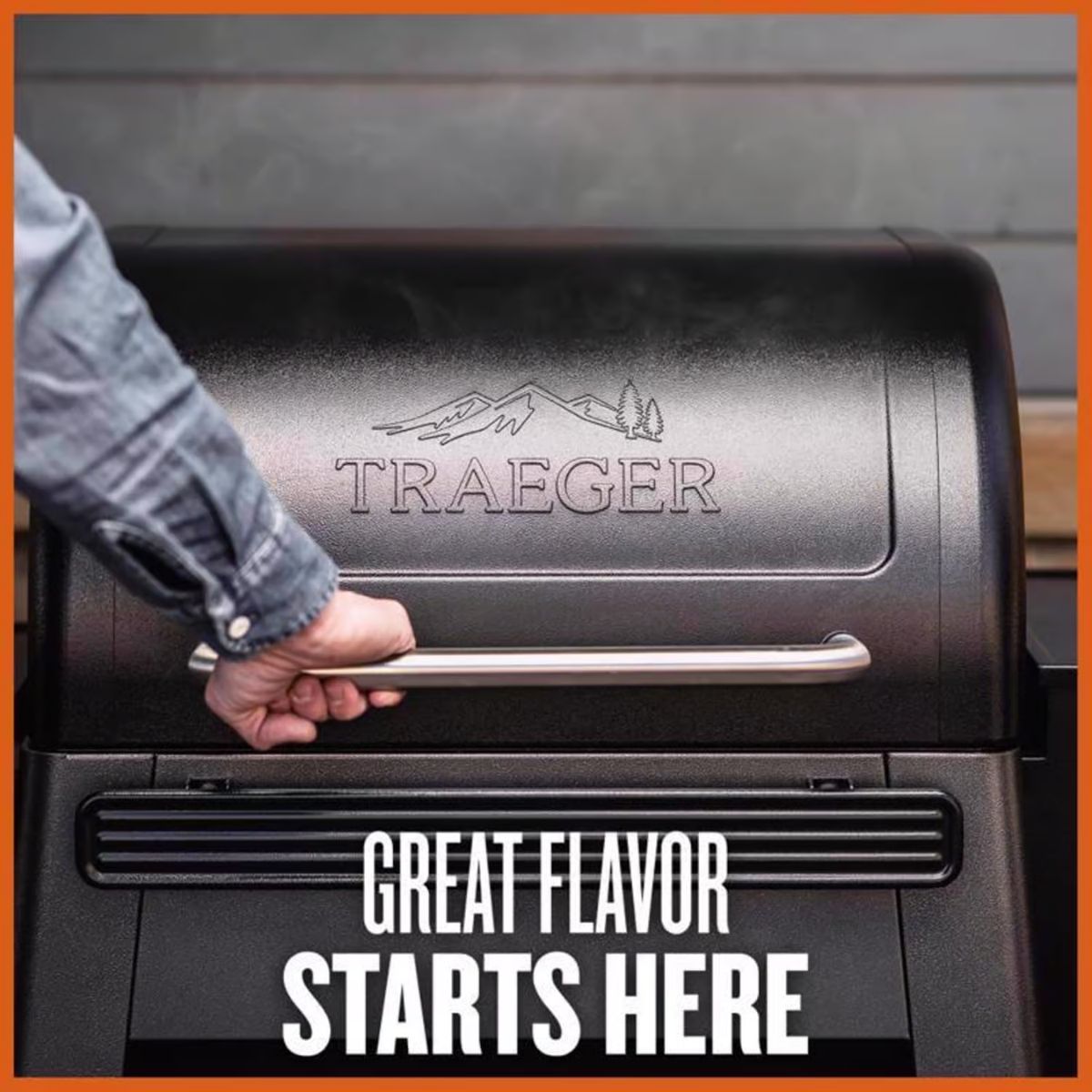 Traeger TFB65YLJU Pellet Grill, 637.37 sq-in Primary Cooking Surface, Steel Body, Black/Silver