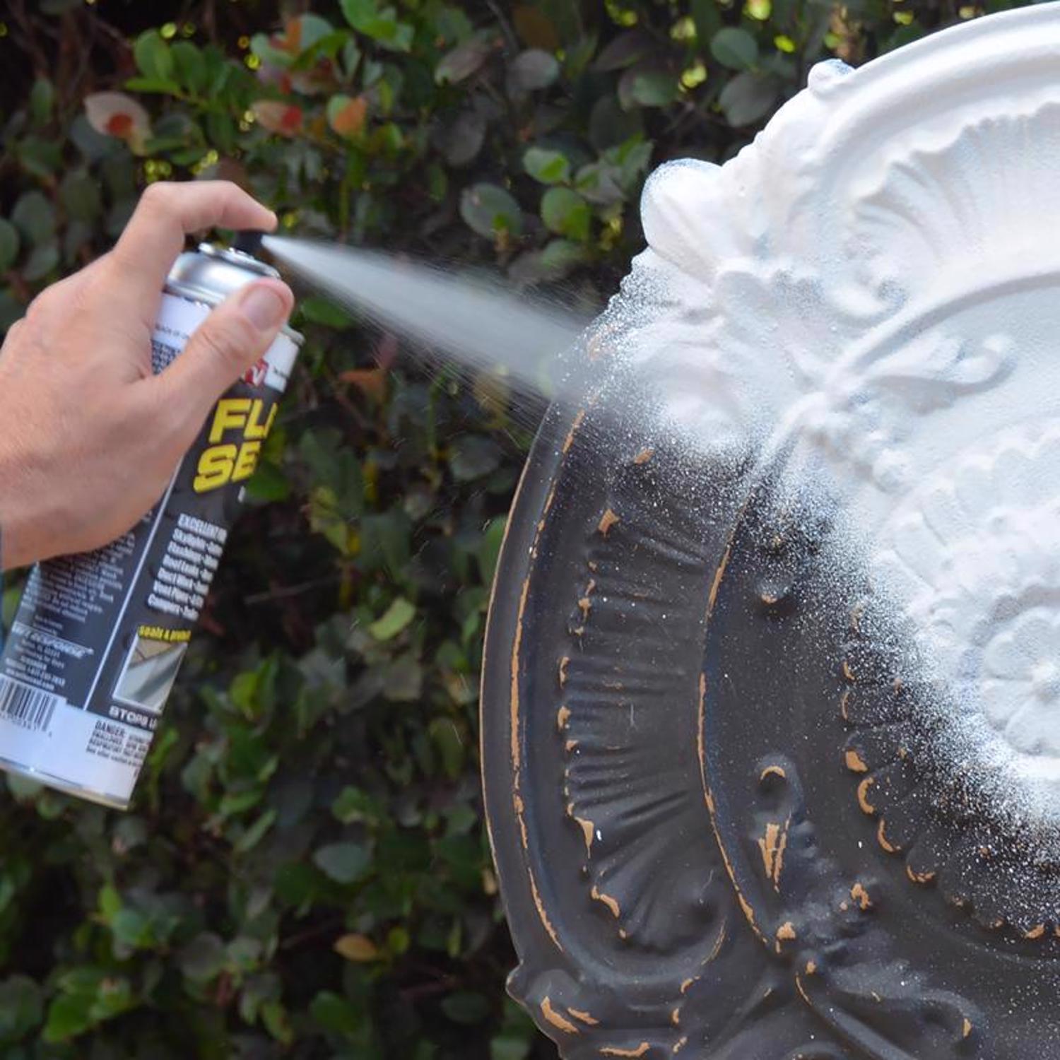 Flex Seal Family of Products Flex Seal White Rubber Spray Sealant 14 oz