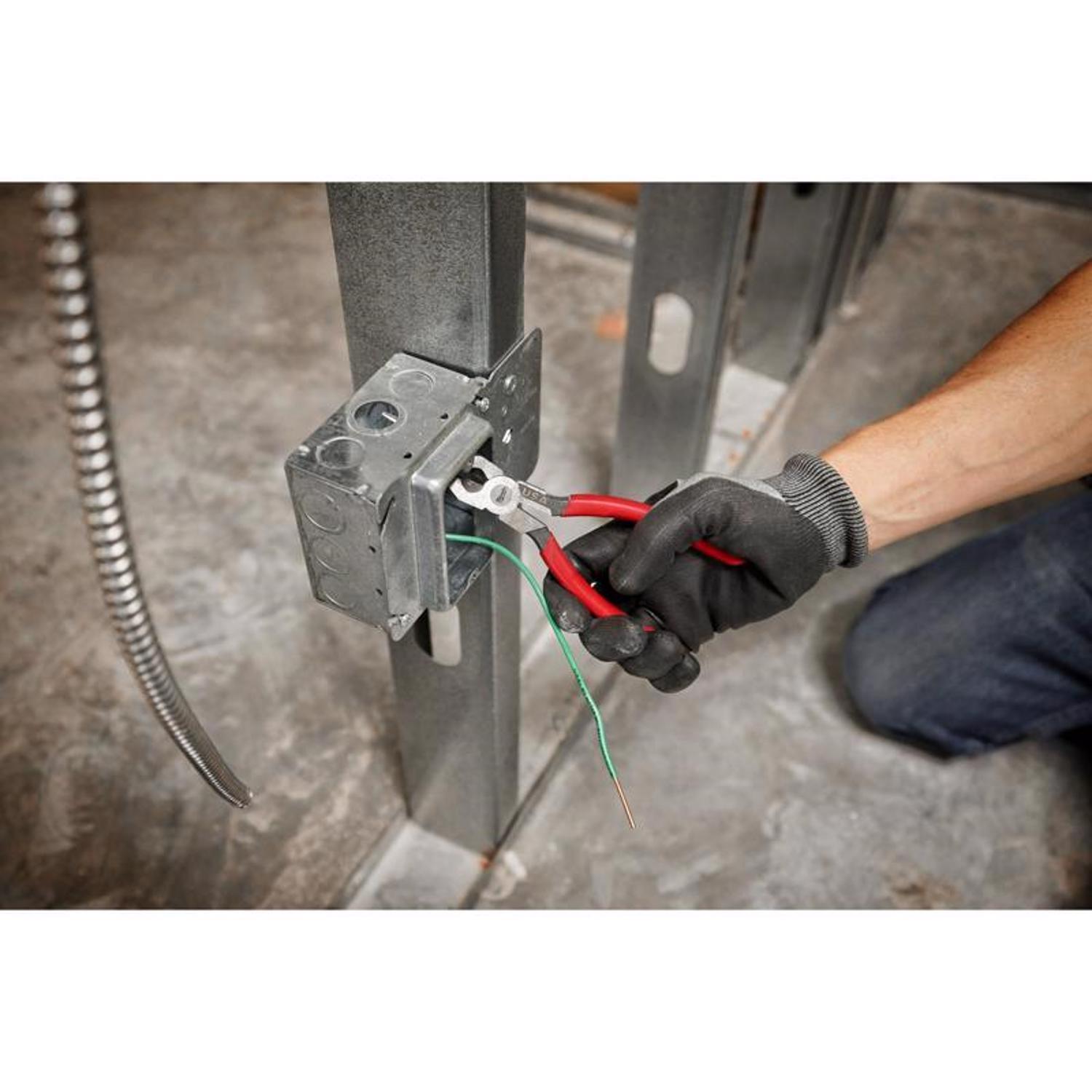 Milwaukee Made In USA 8 in. Forged Steel Long Nose Pliers