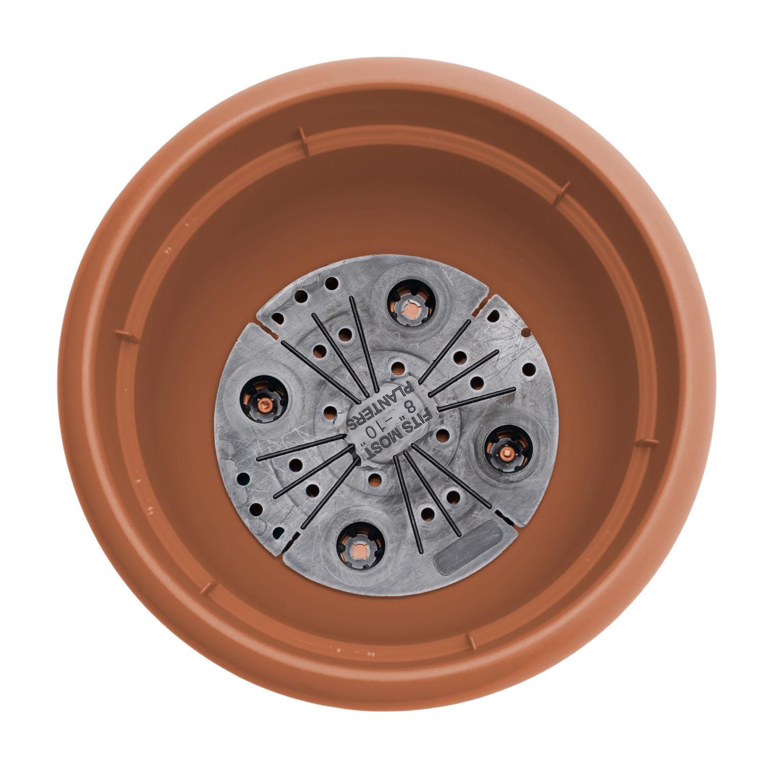 Bloem Ariana 13.75 in. H X 17.75 in. W X 17.75 in. D Plastic Traditional Planter Terracotta