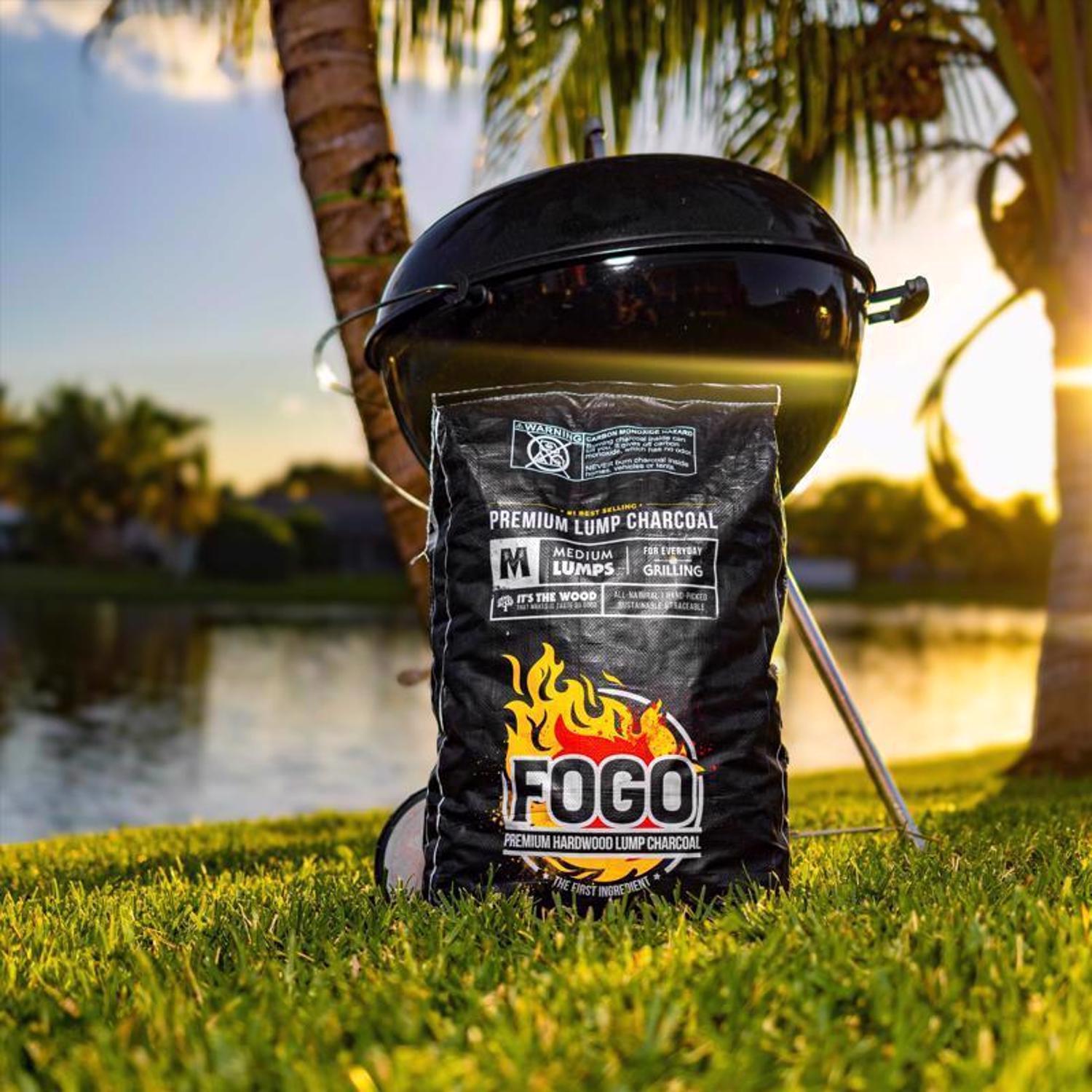 FOGO Premium (Black Bag) All Natural Lump Charcoal 17.6 lb