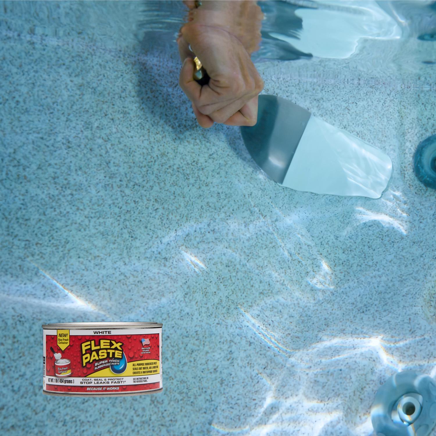 Flex Seal Family of Products Flex Paste White Rubberized Paste 1 lb