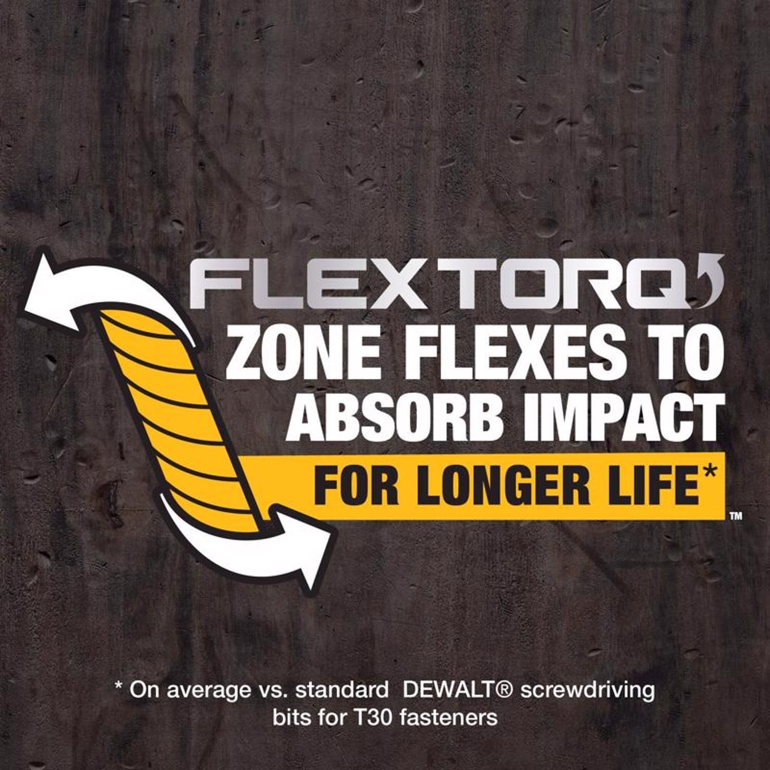 DeWalt FlexTorq Torx T30 X 2.25 in. L Drill and Driver Bit Set Steel 3 pc