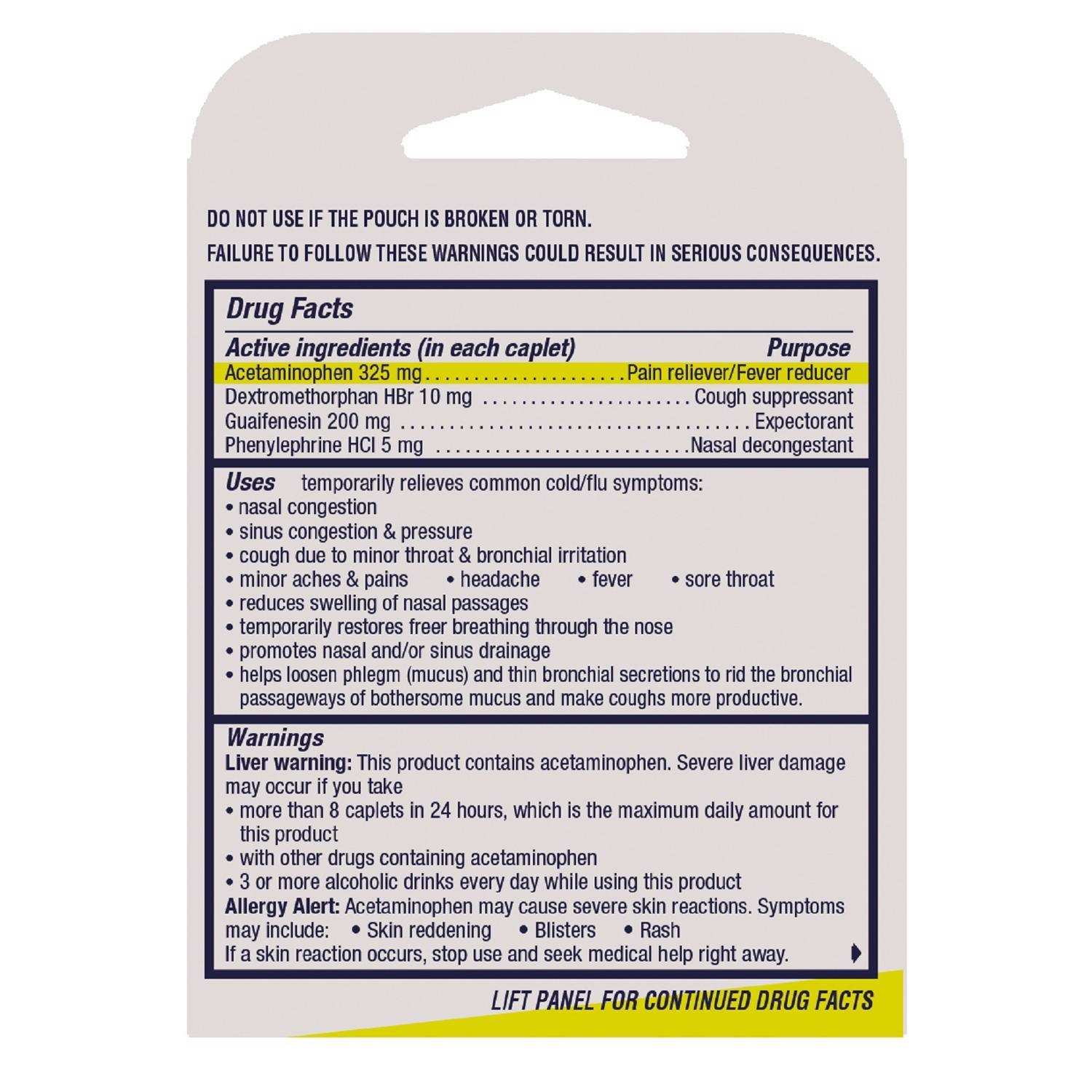 Vicks DayQuil VapoCOOL Orange Cold & Flu Relief 4 pc