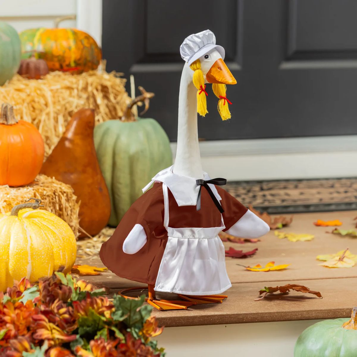 Evergreen Giddy the Goose Outfit Harvest Pilgrim Couple Girl