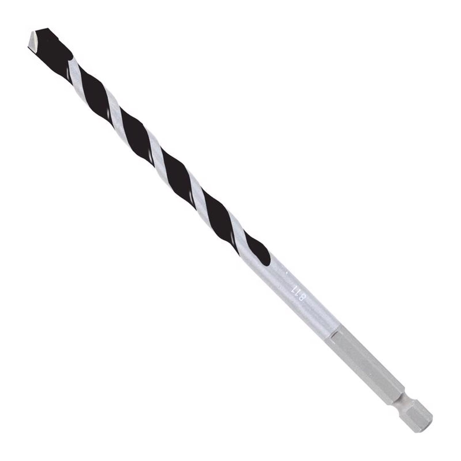 Diablo 5/16 in. X 6 in. L Multi-Material Carbide Tipped Hammer Drill Bit Hex Shank 1 pk