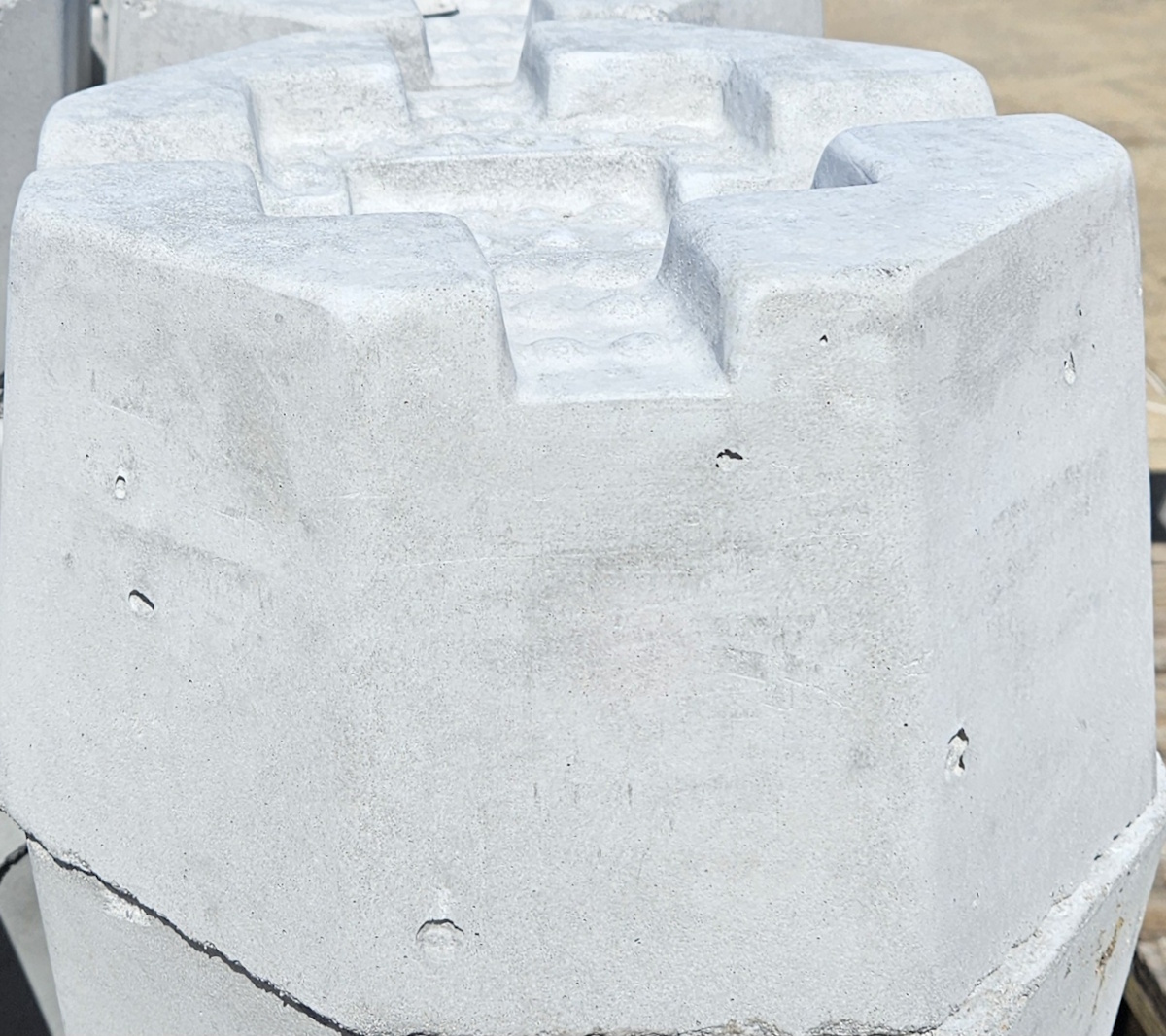 Block Post Pier 7" High
