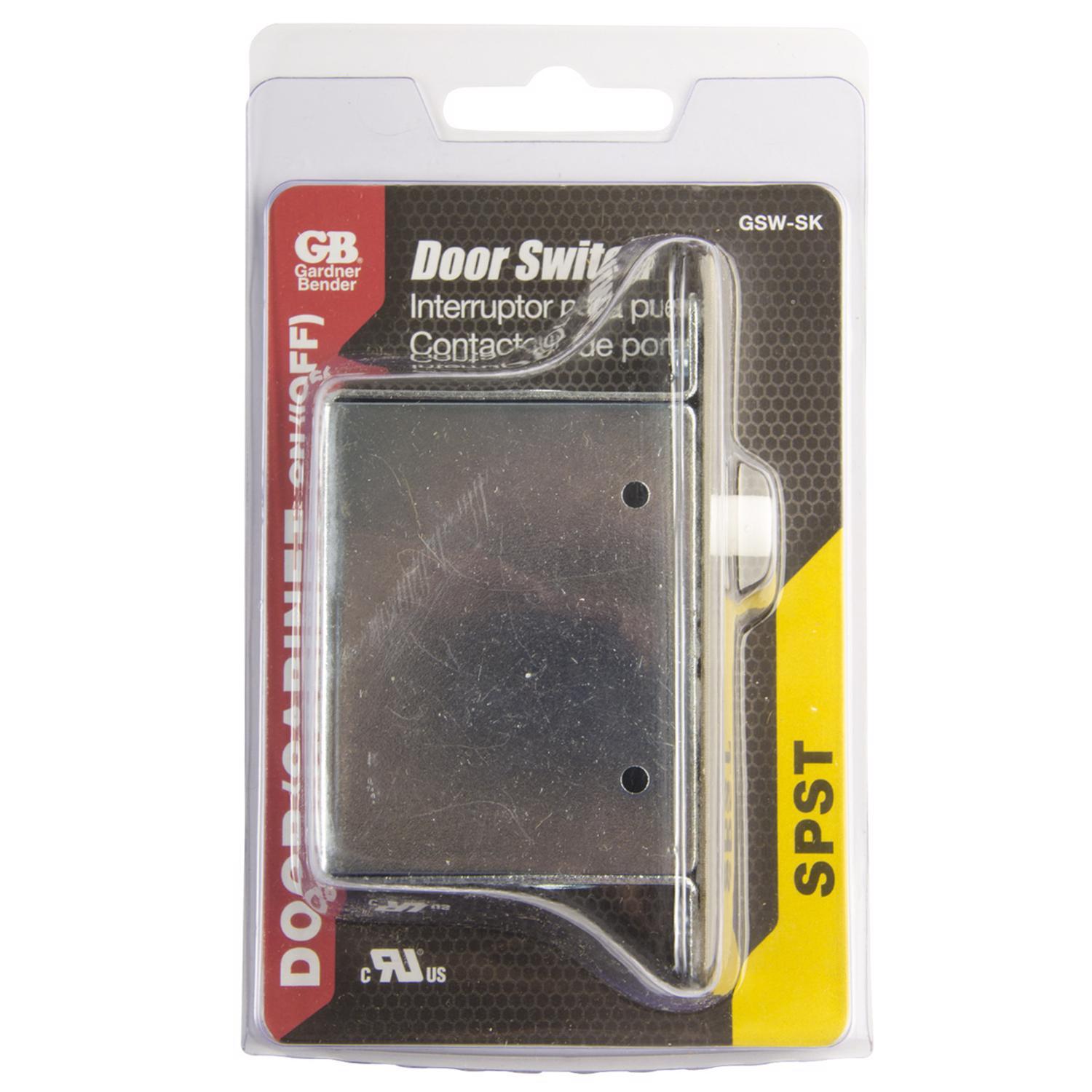 Gardner Bender 10 amps Single Pole Momentary Door Jam Switch White 1 pk