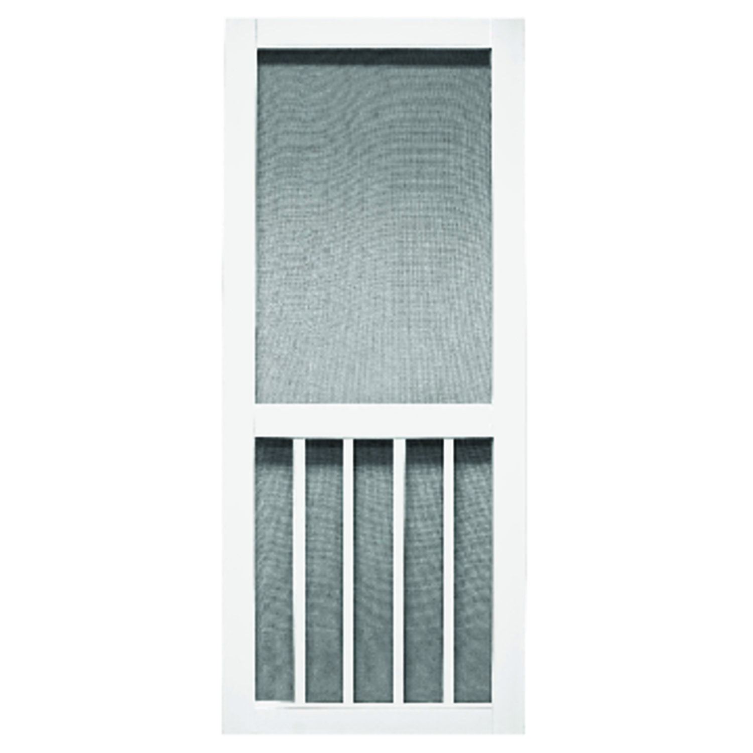 Precision 80 in. H X 32 in. W Magnolia White Vinyl/Wood Screen Door