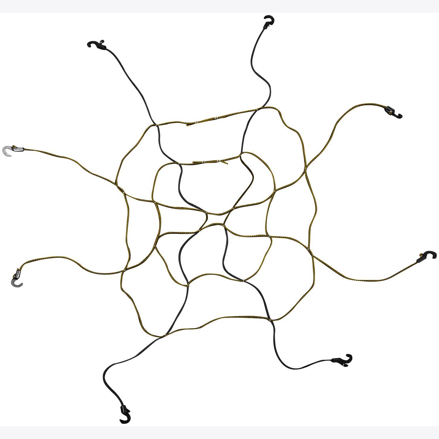 Keeper Black/Yellow Adjustable Cargo Net 47 in. L X 0.14 in. 1 pk