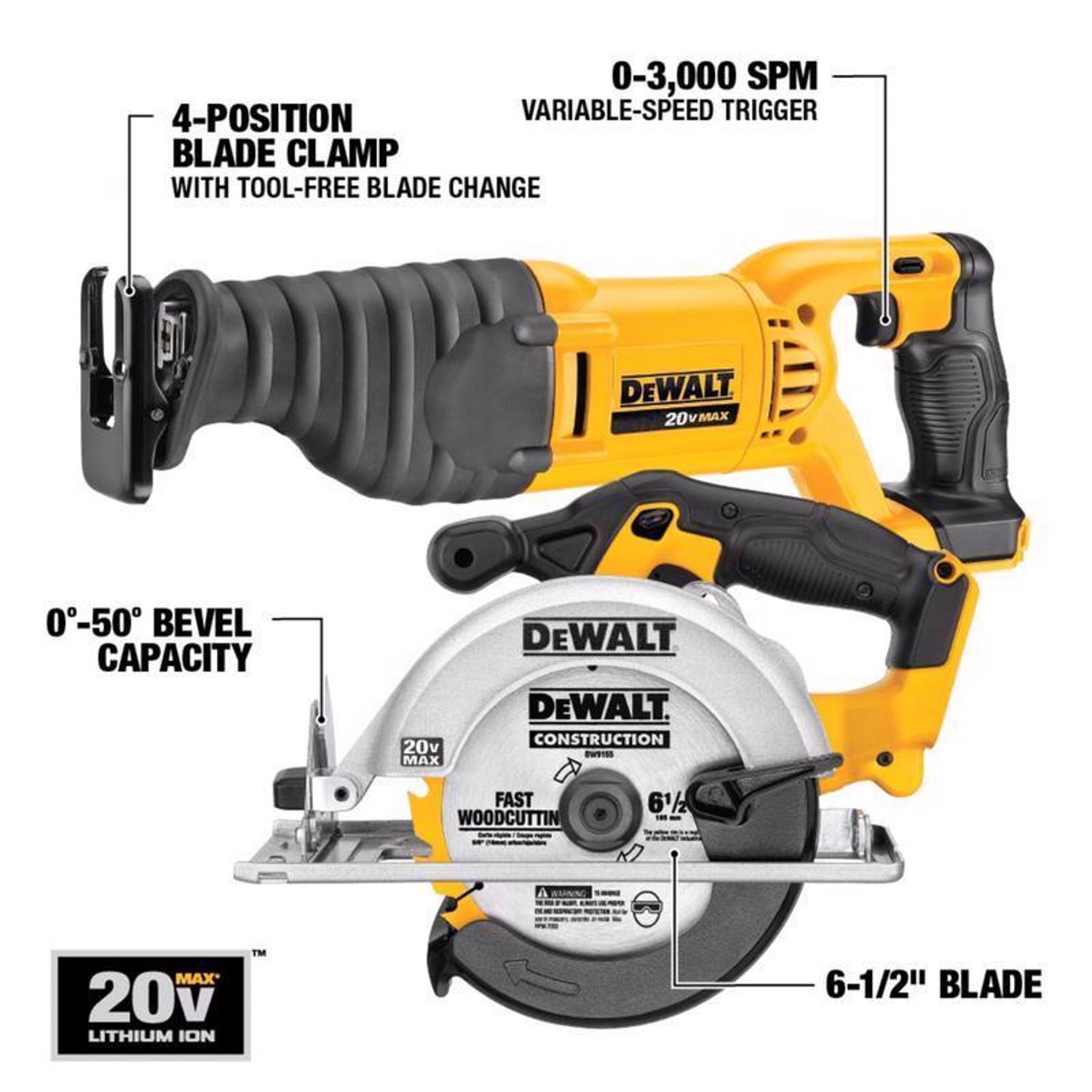 DeWalt 20V MAX Cordless Brushed 10 Tool Combo Kit