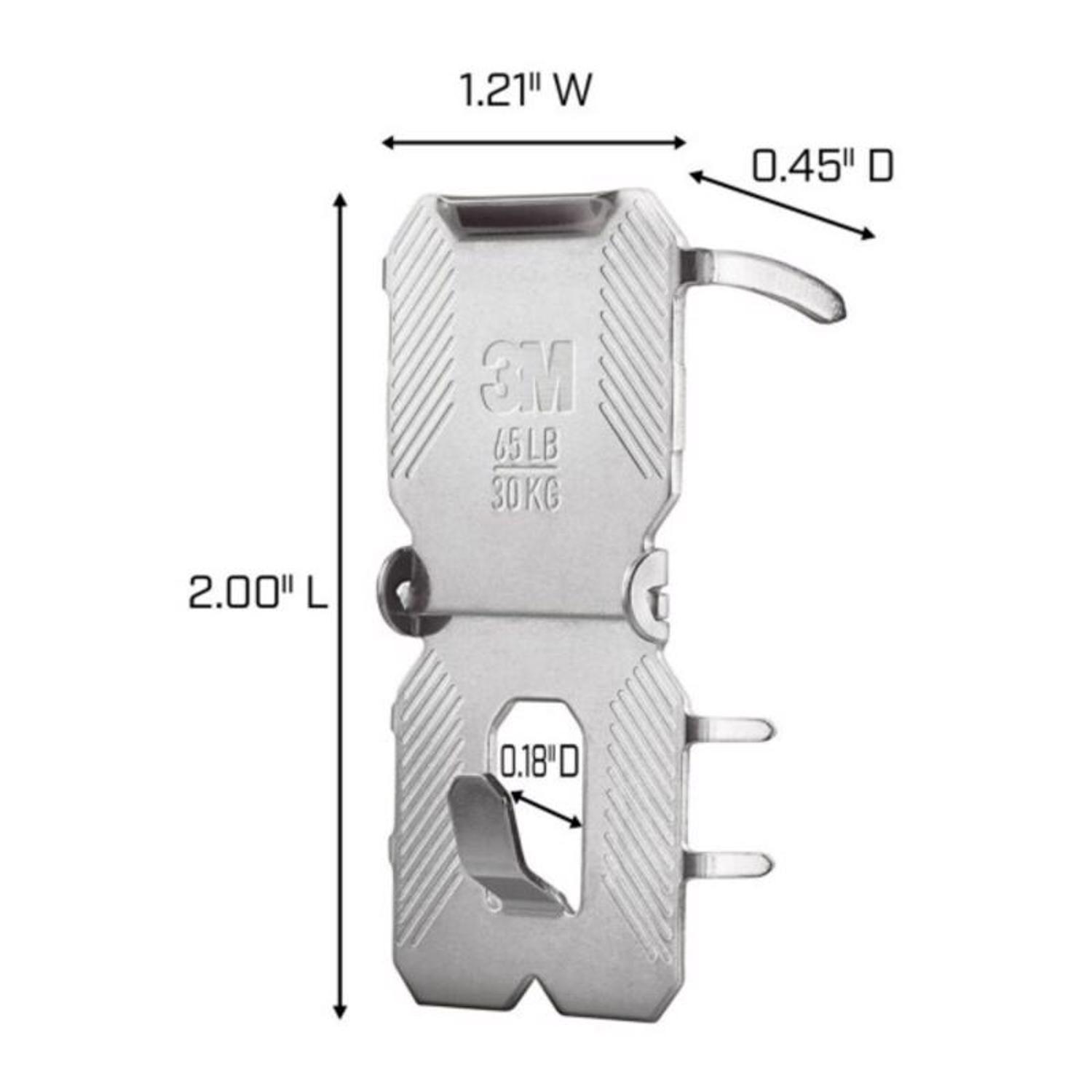 3M Claw Silver Drywall All Purpose Hanger 65 lb 2 pk