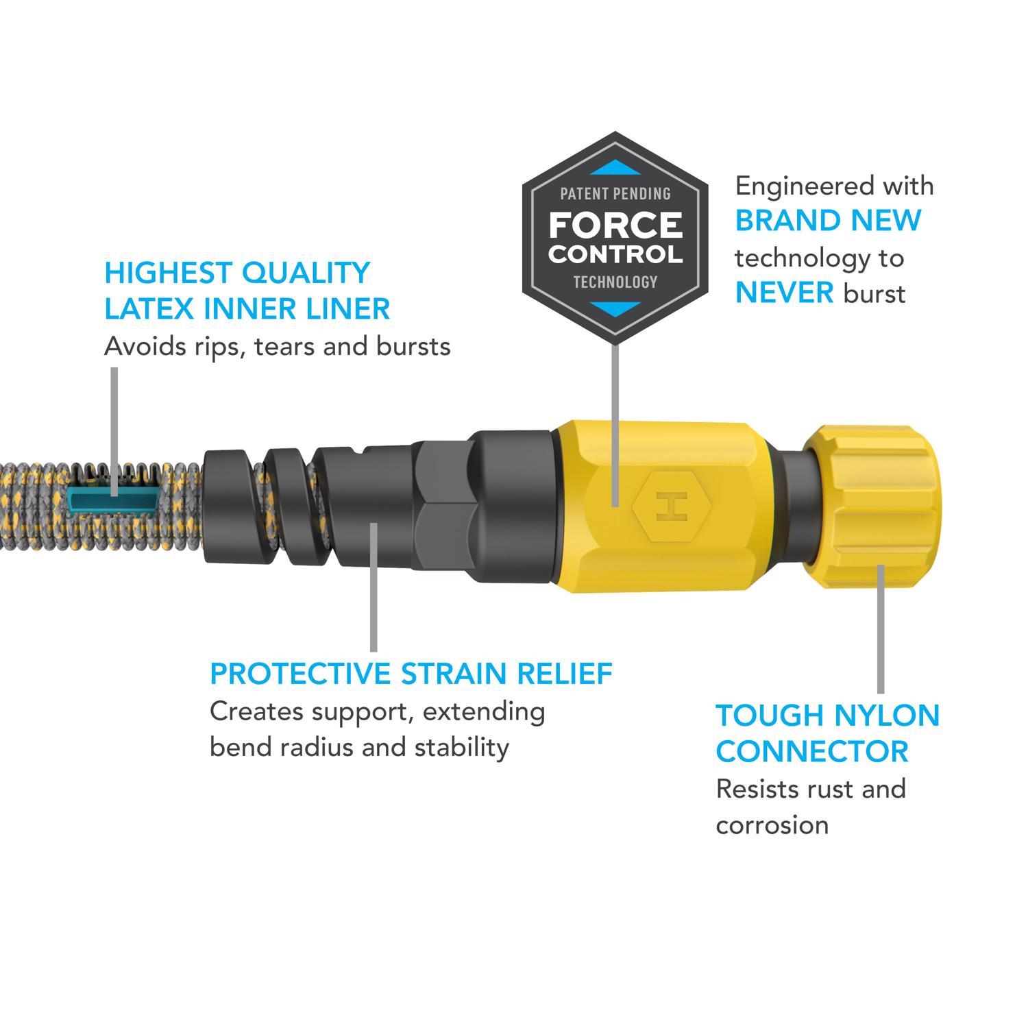 Hydrotech 5/8 in. D X 100 ft. L Medium Duty Professional Grade Expandable Lightweight Garden Hose