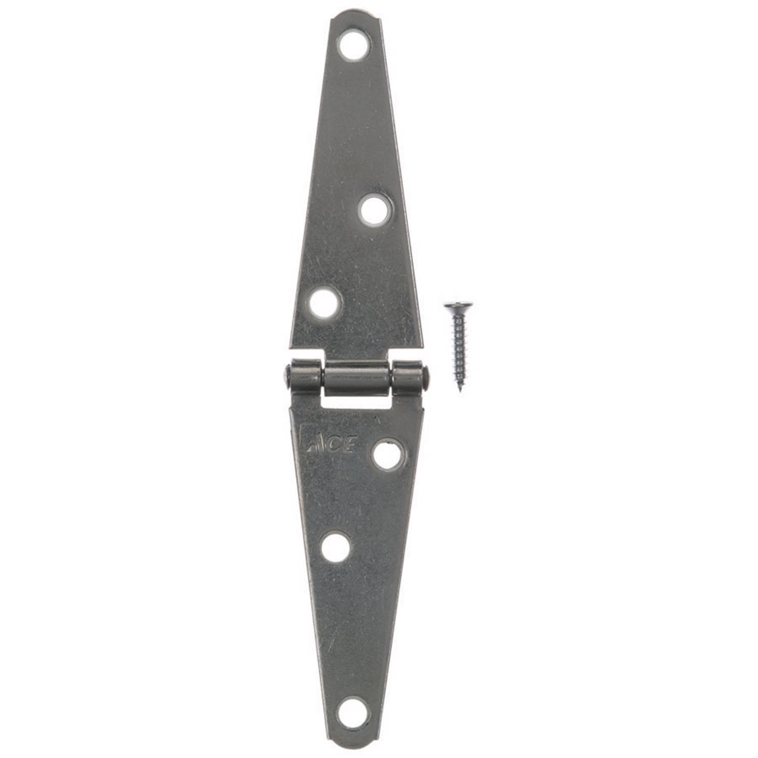 Ace 3 in. L Zinc-Plated Light Duty Strap Hinge 2 pk
