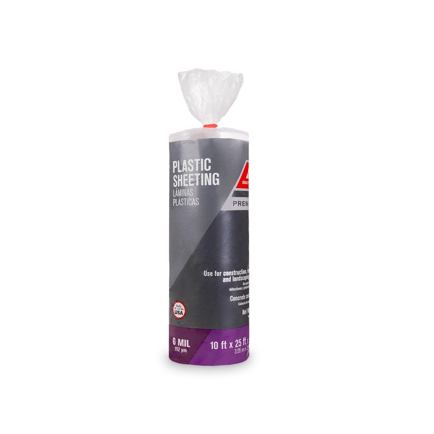 Ace Plastic Sheeting 6 mil X 10 ft. W X 25 ft. L Polyethylene Clear