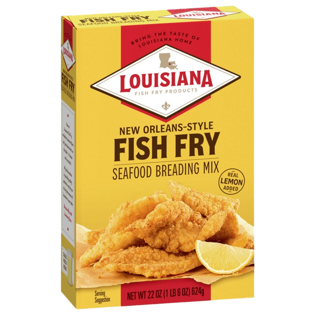 Louisiana Fish Fry Products New Orleans Style Fish Fry Seafood Breading Mix 22oz